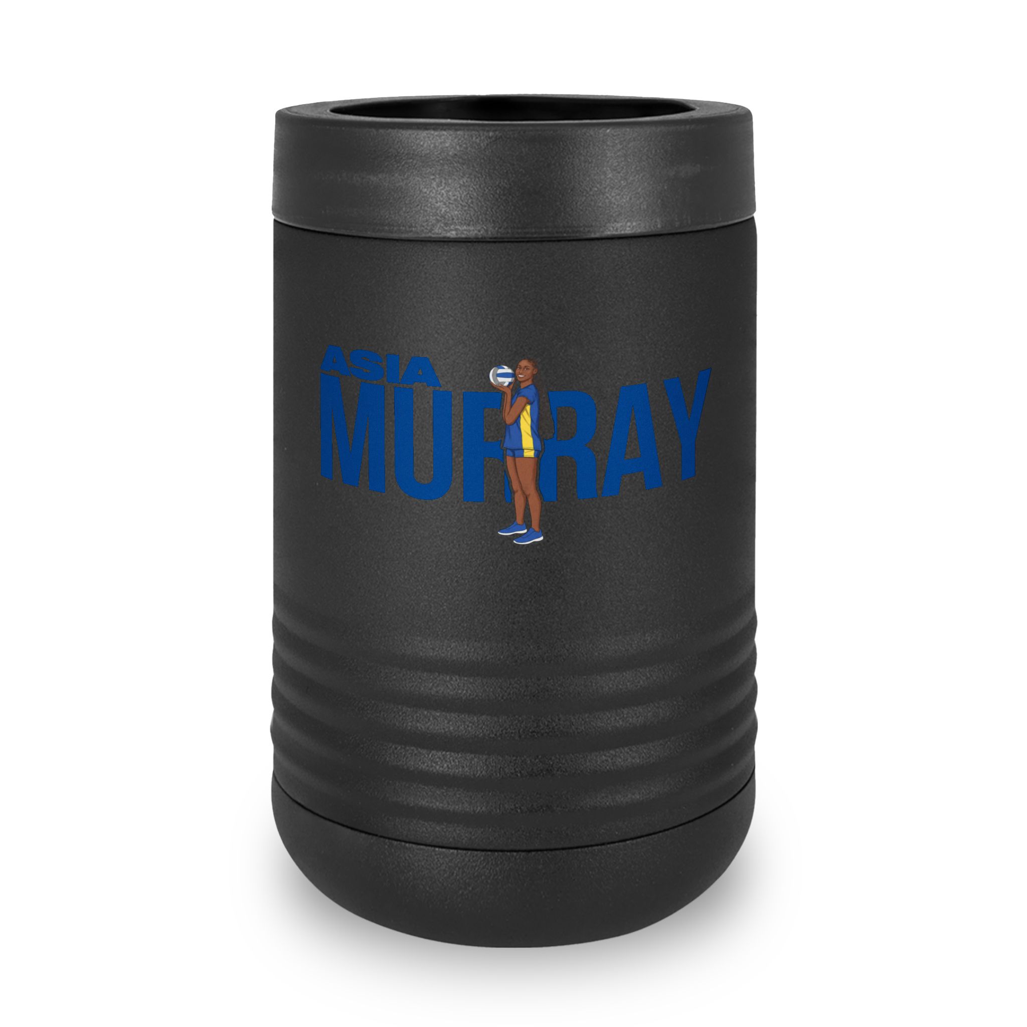 Stainless Can Cooler — character_player_name in Black