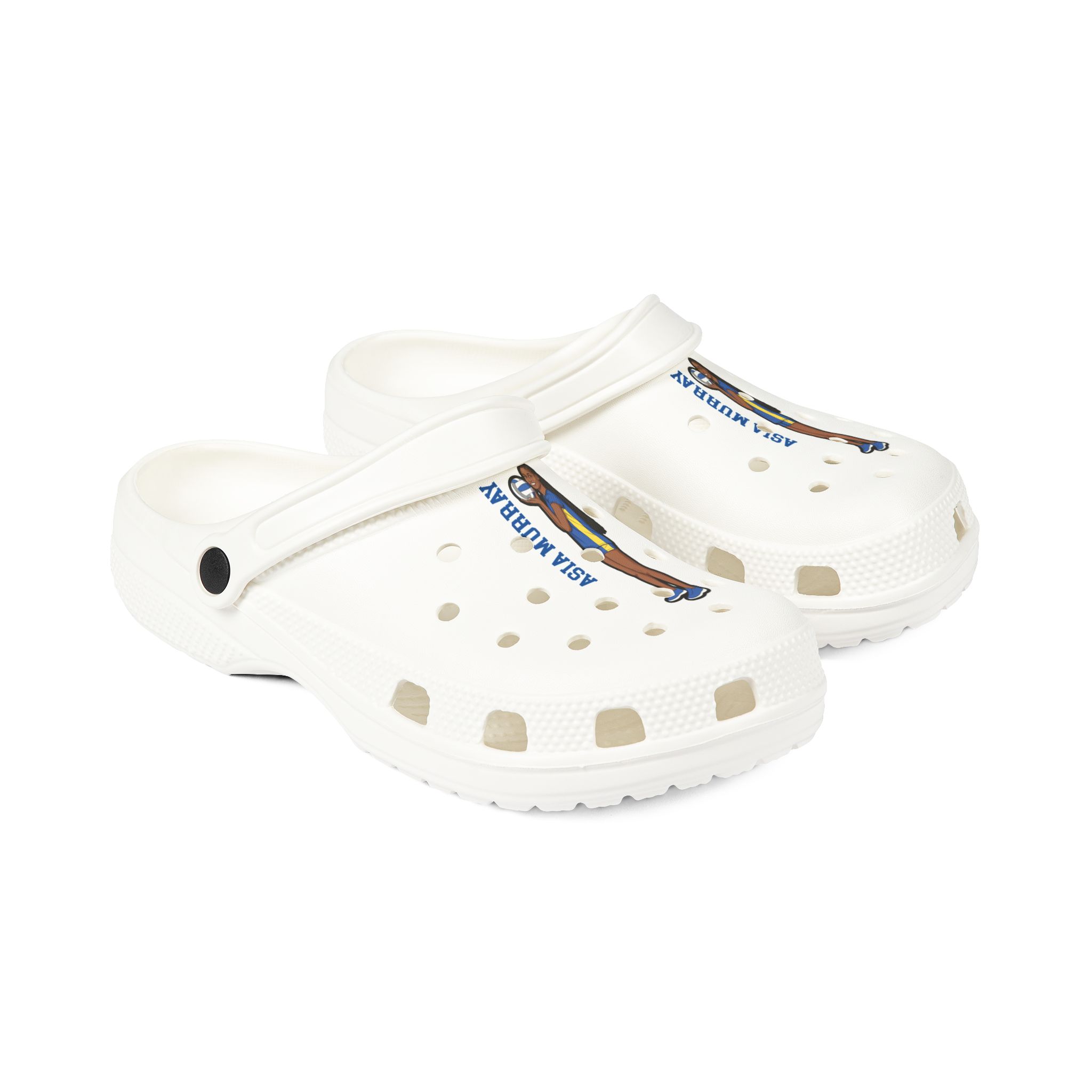 Rubber Clogs — character_name_vertical in White