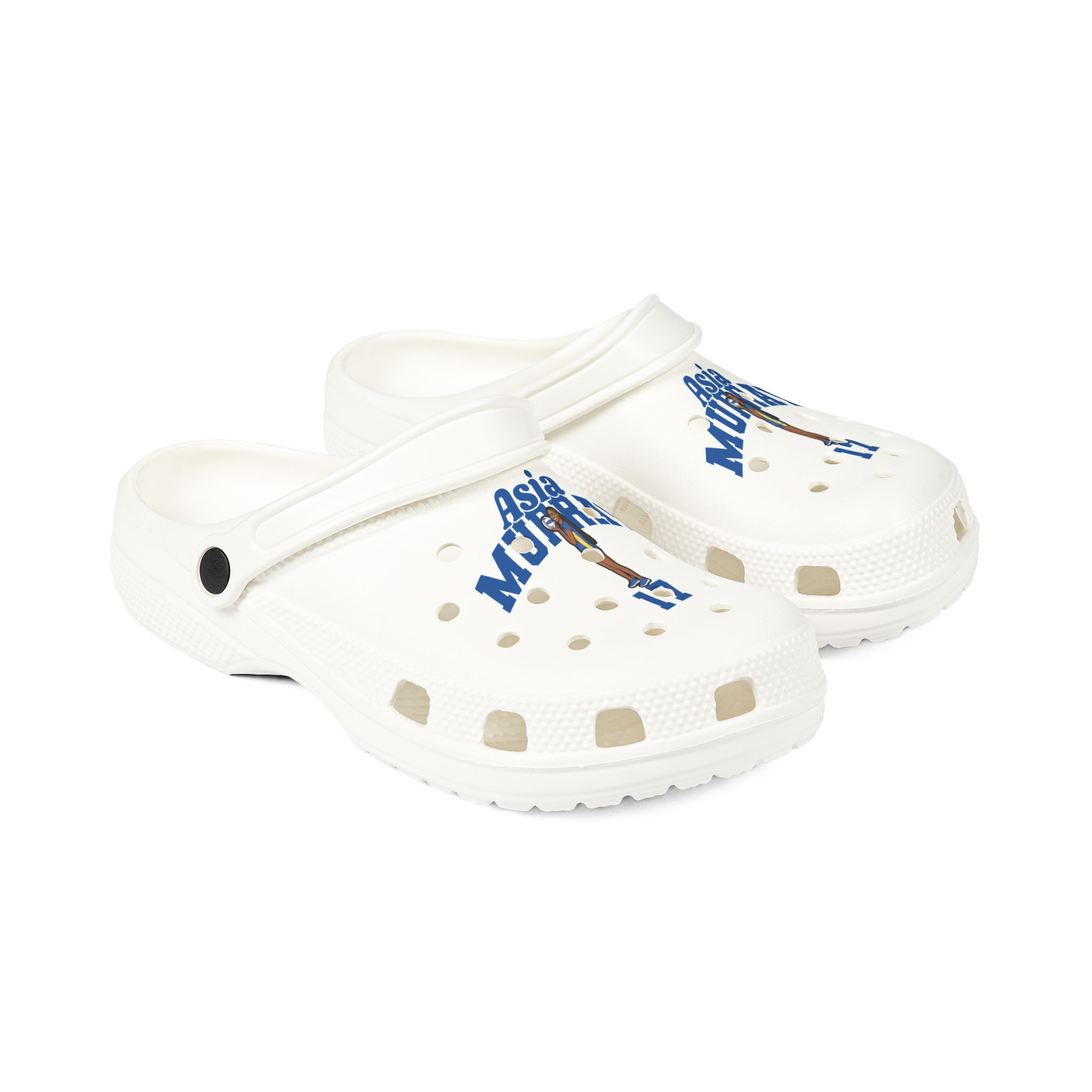 Rubber Clogs — character_signature_arch in White