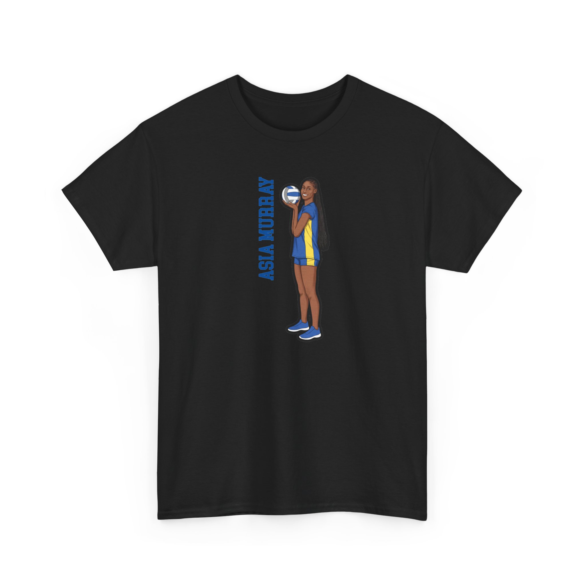 Tee — character_name_vertical in Black