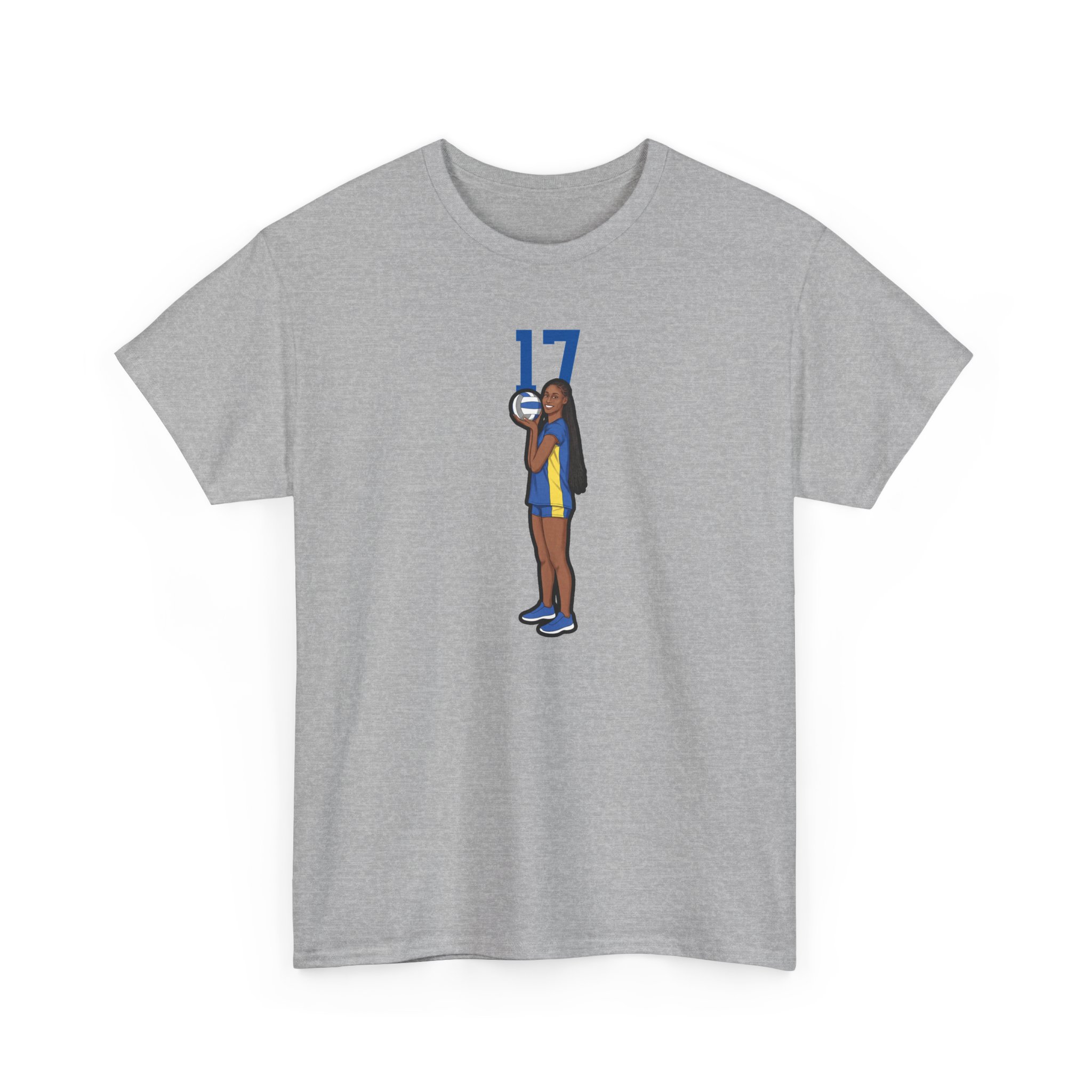 Tee — character_number_top in Grey