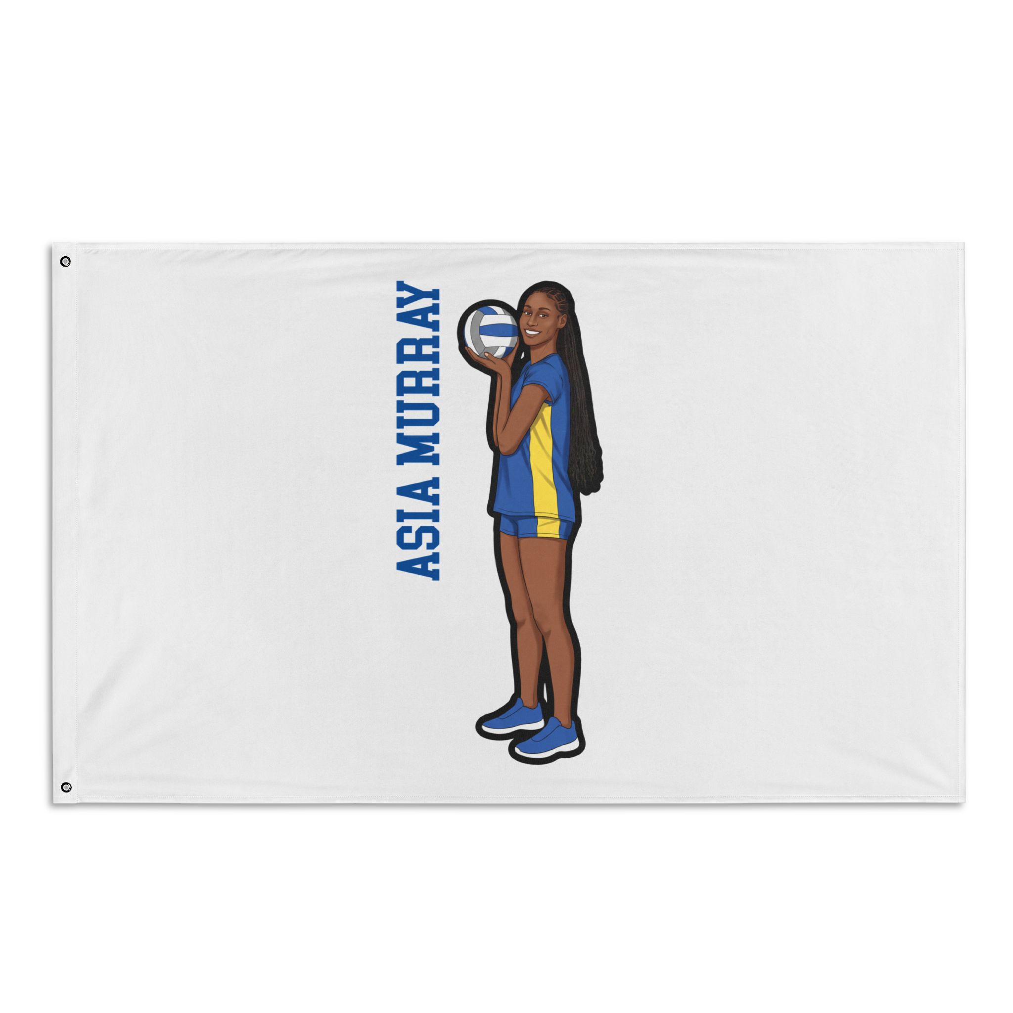 Flag (35 × 56 in) — character_name_vertical in Classic