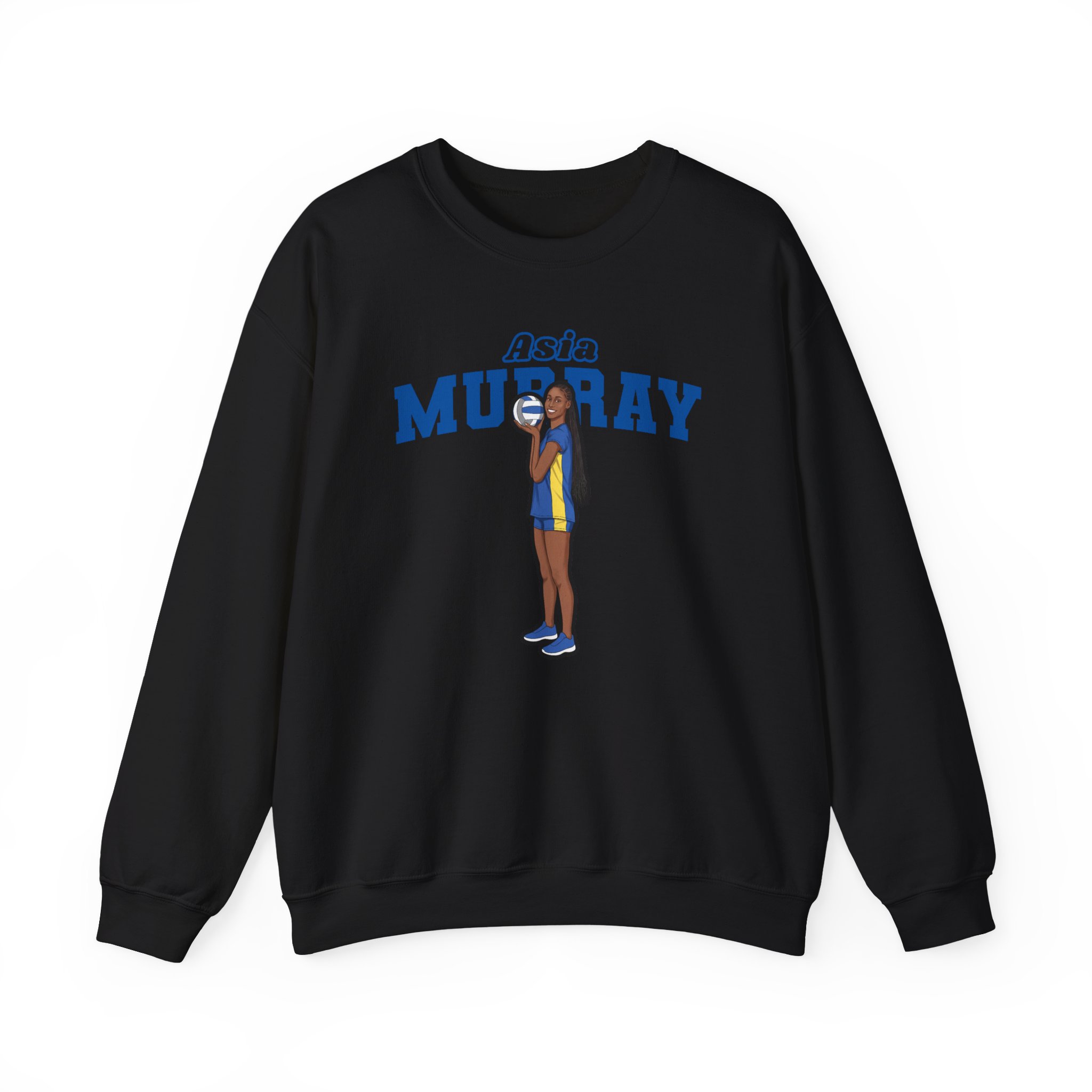 Crewneck Sweatshirt — character_name_arch in Black