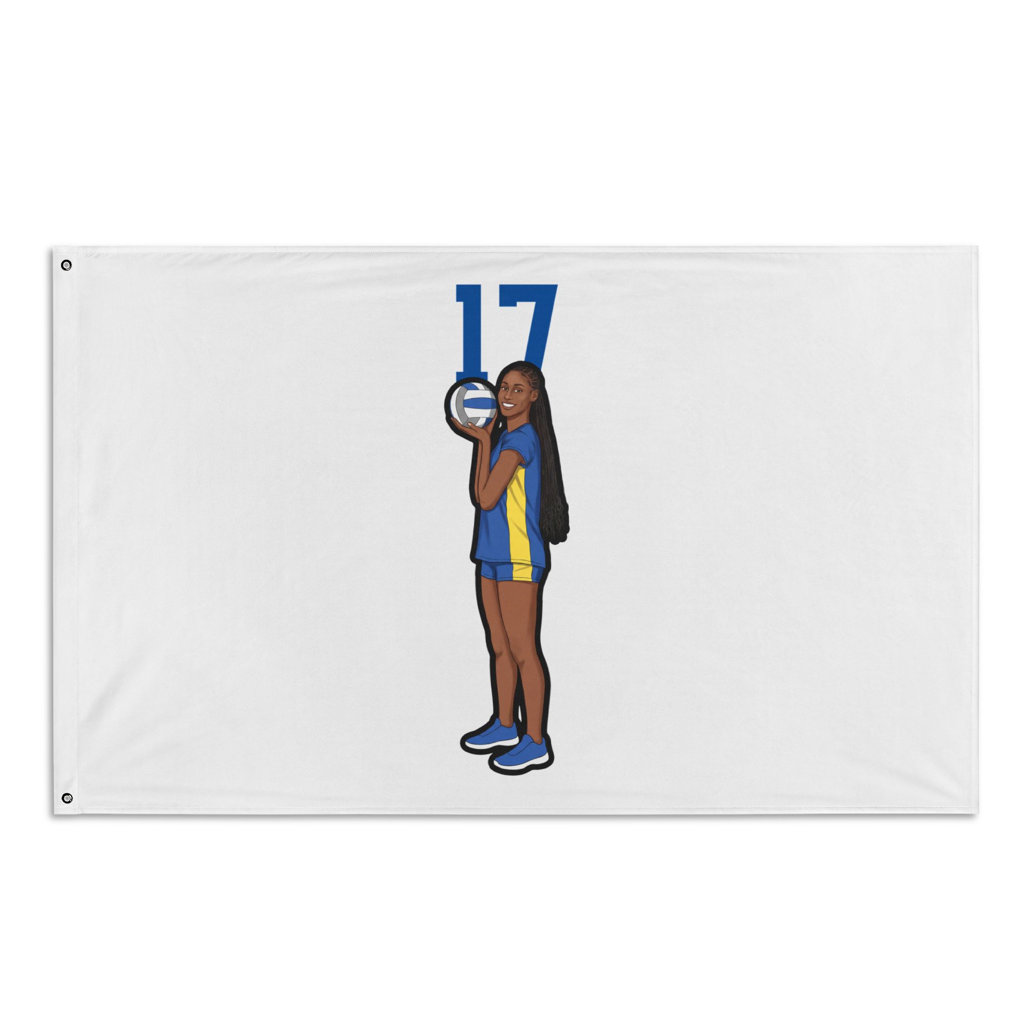 Flag (35 × 56 in) — character_number_top in Classic