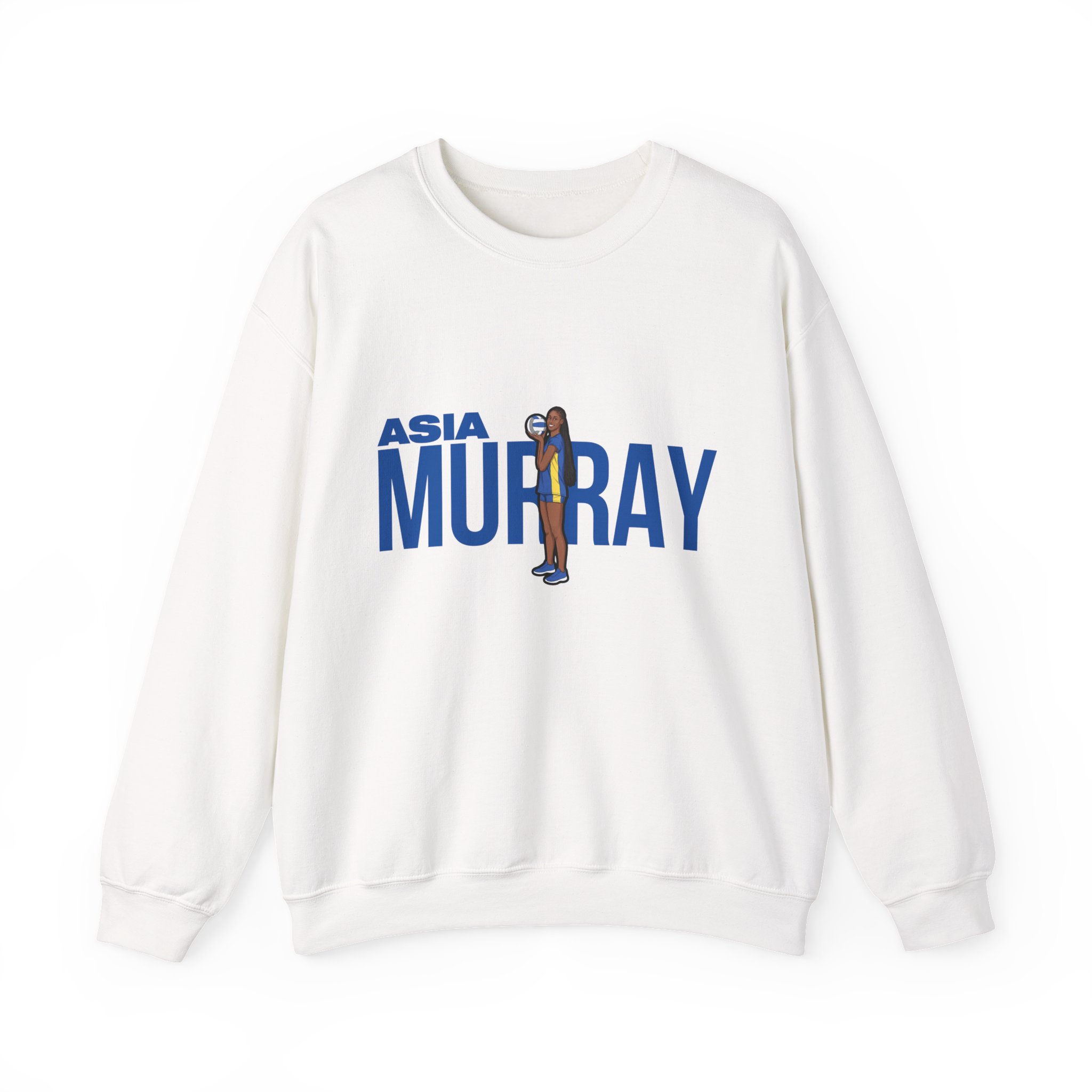 Crewneck Sweatshirt — character_player_name in White