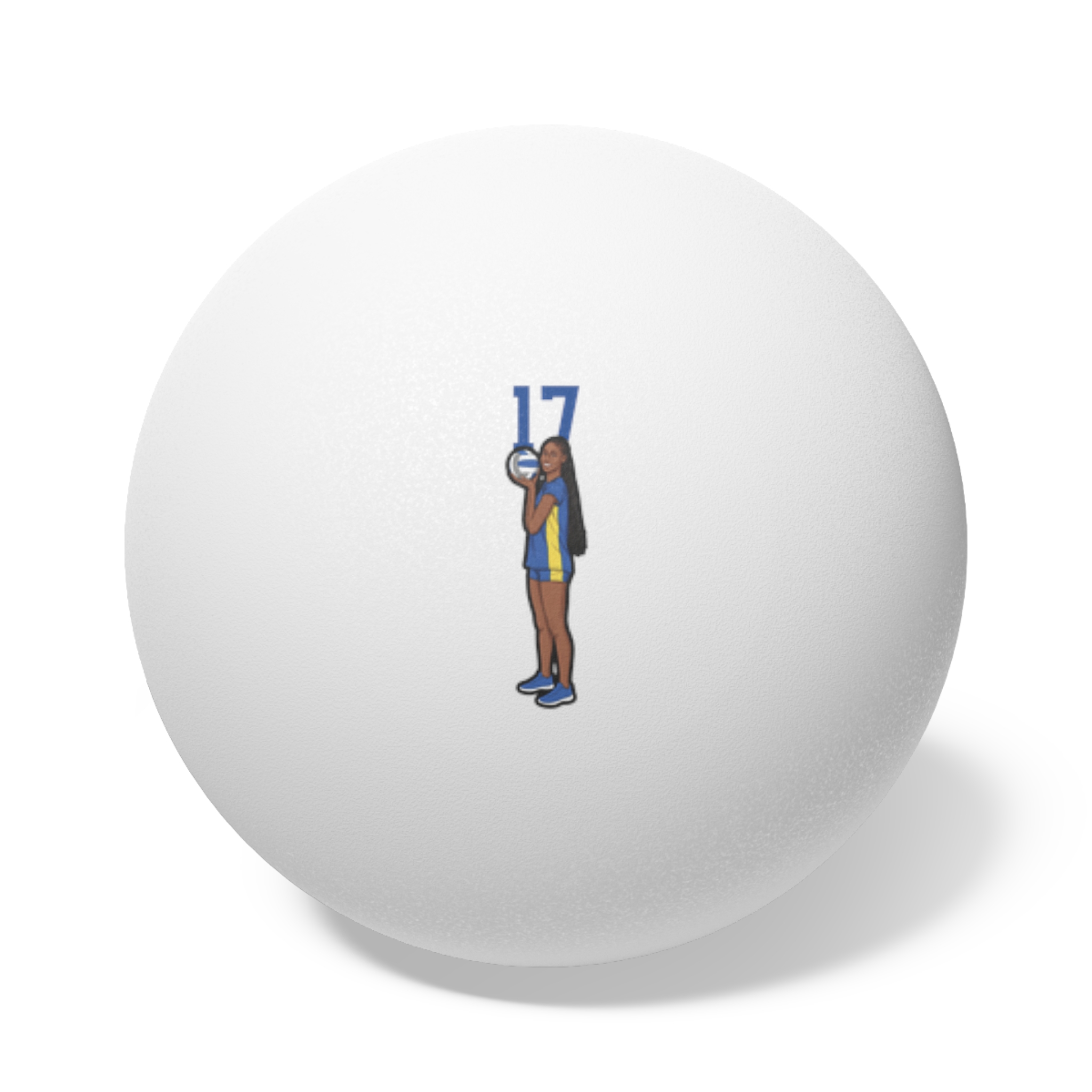 Ping Pong Balls, 6 pcs — character_number_top in White
