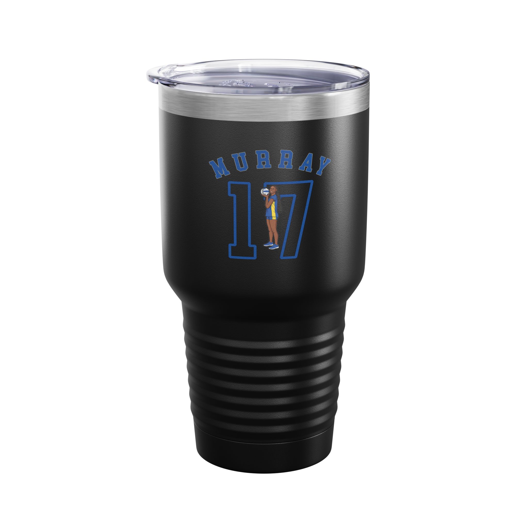 30oz Tumbler — character_shirsey_arch in Black