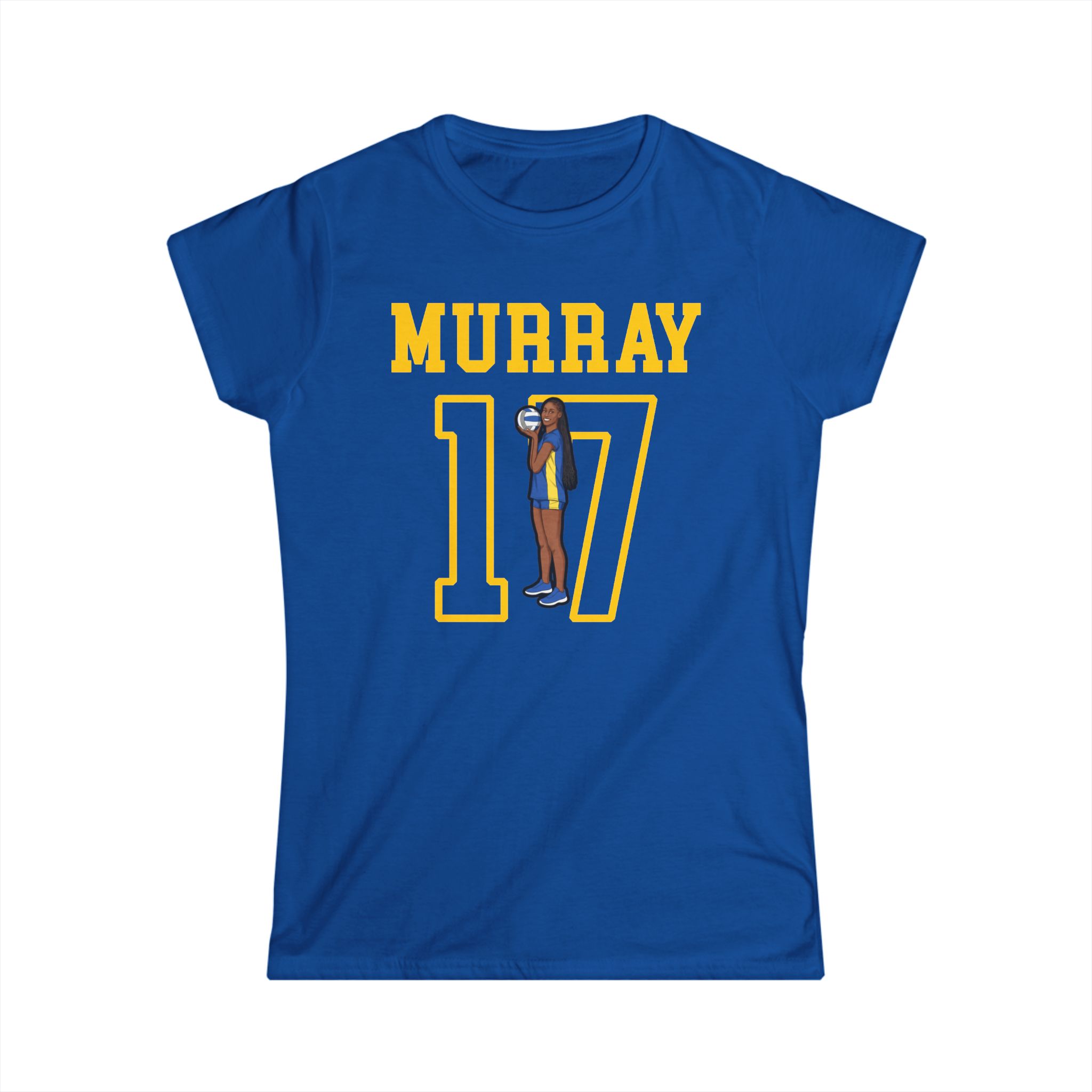 Women's Softstyle Tee — character_shirsey in Royal