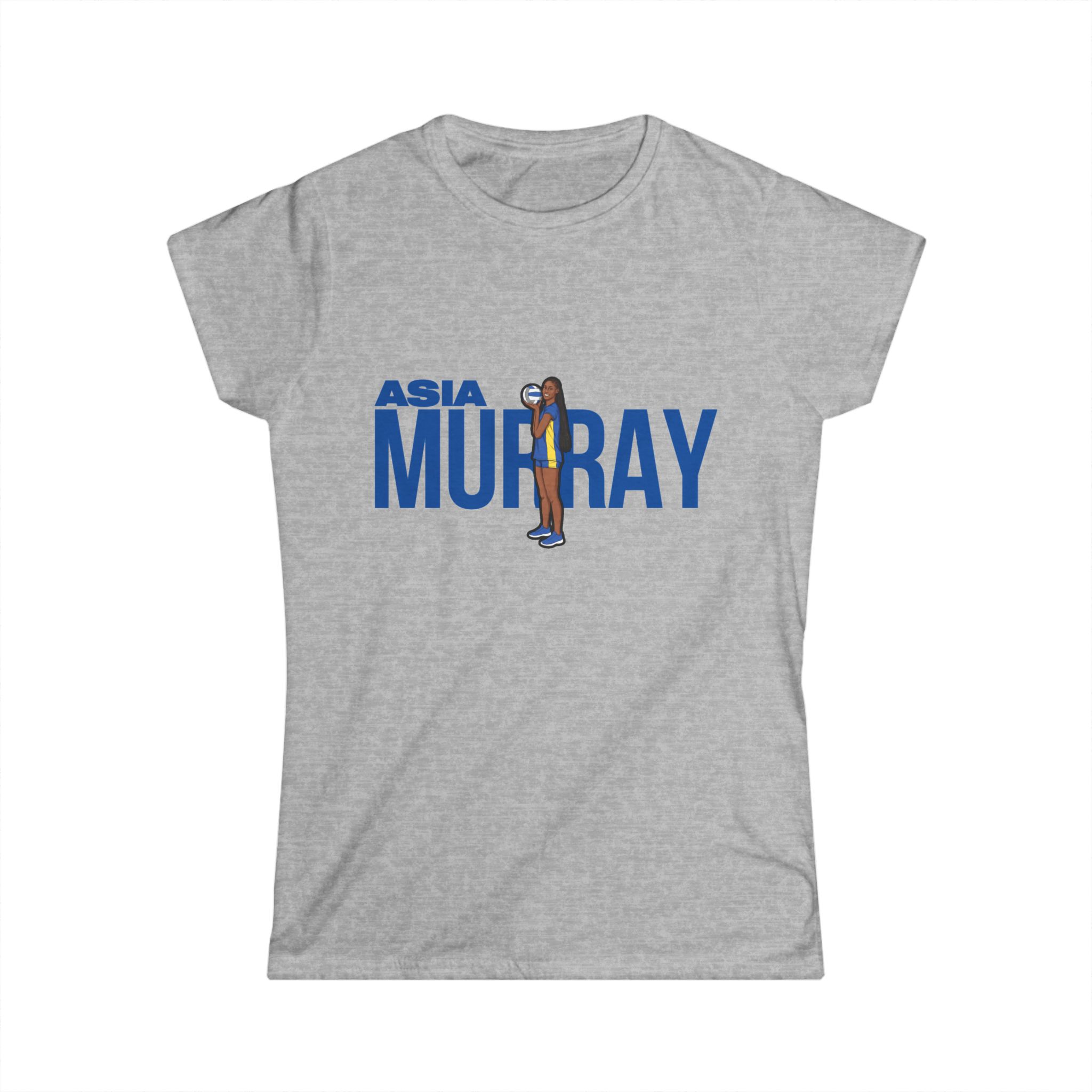 Women's Softstyle Tee — character_player_name in Grey