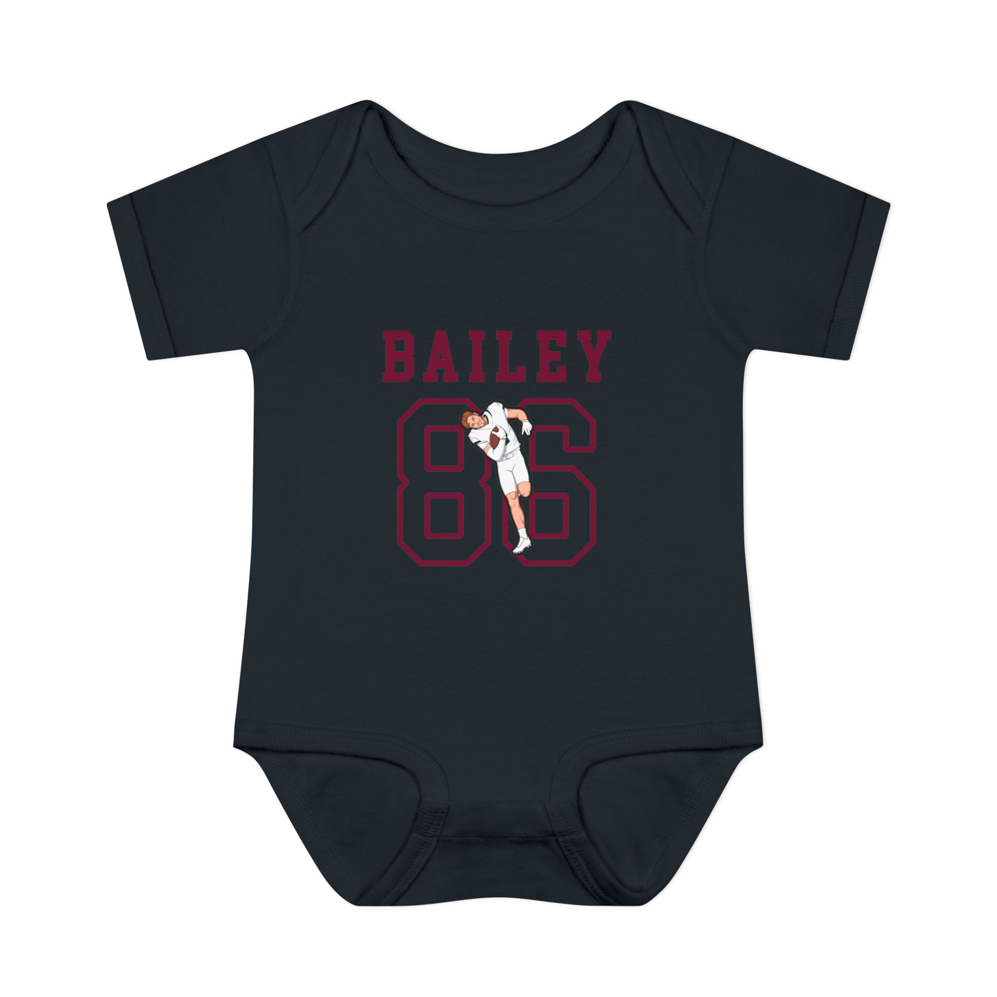 Baby Onesie — character_shirsey in Black