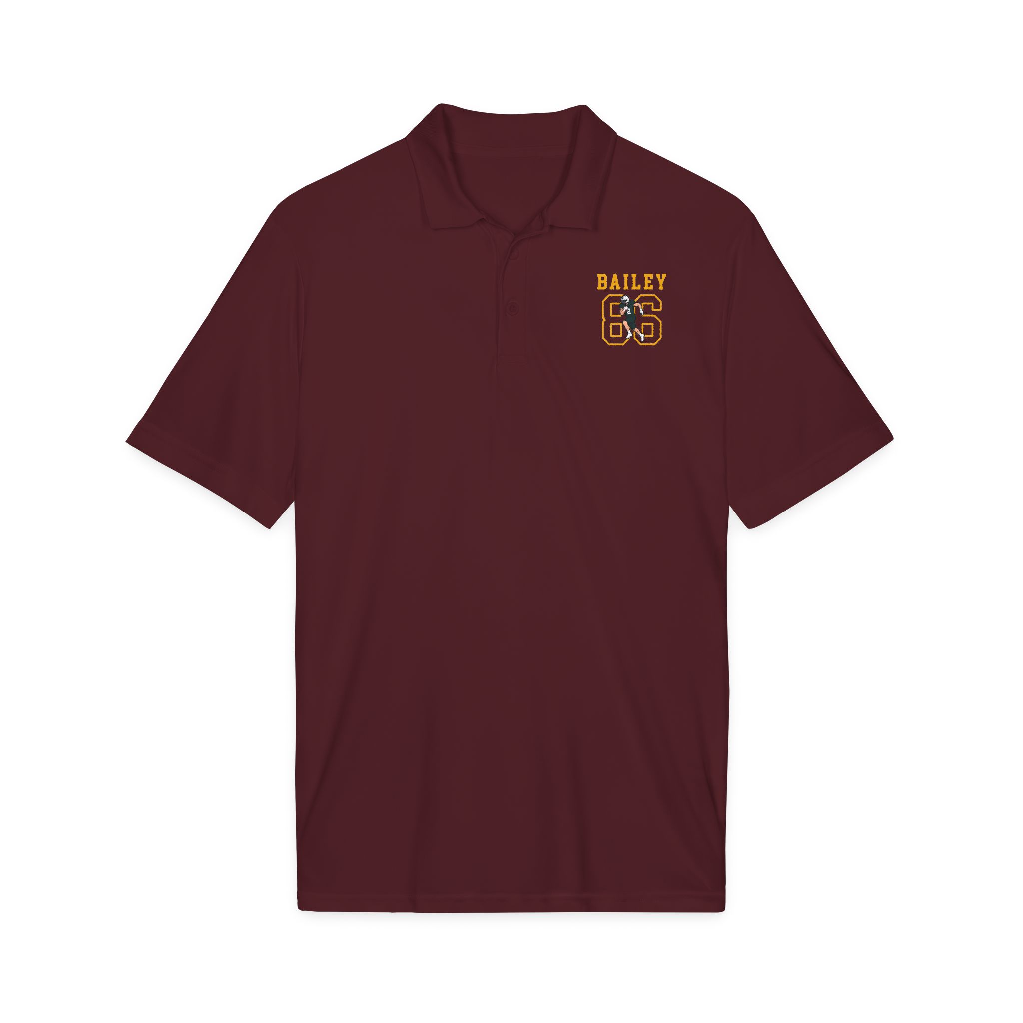 Polo — character_shirsey in Maroon