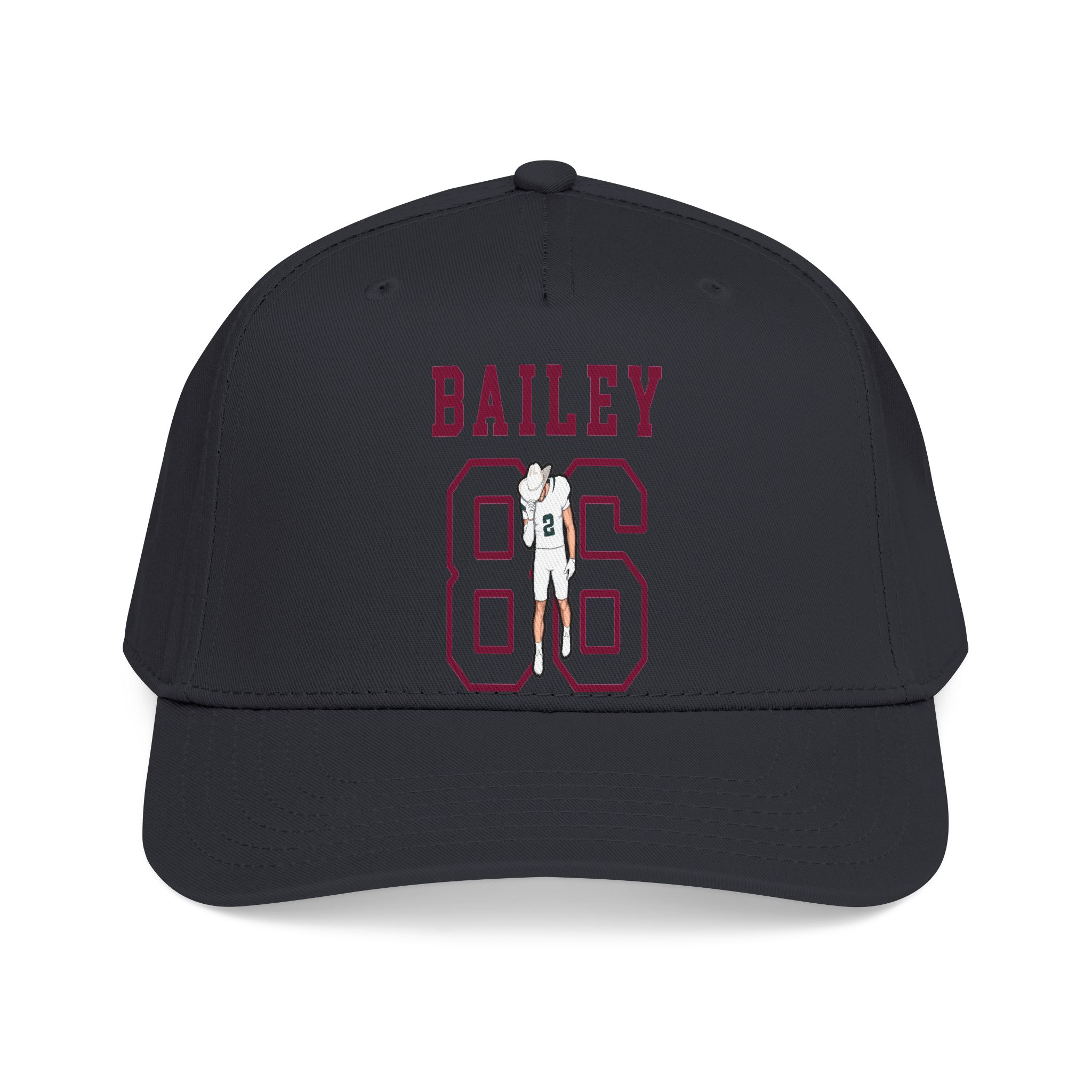 Baseball Cap — character_shirsey in Black