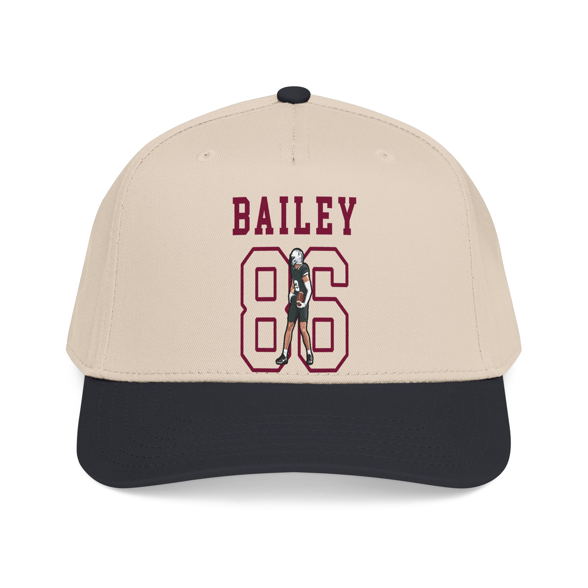 Baseball Cap — character_shirsey in Black / Natural
