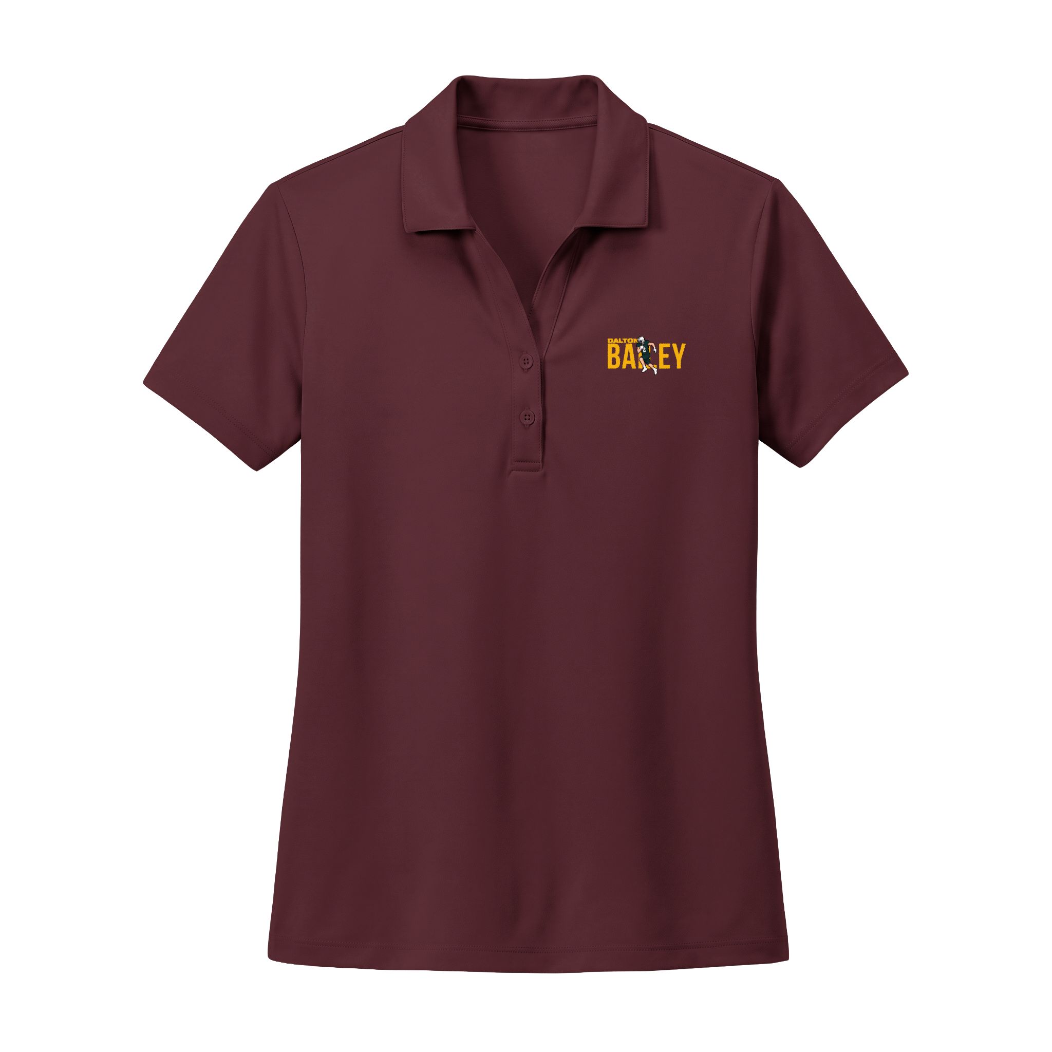Women's Polo — character_player_name in Maroon