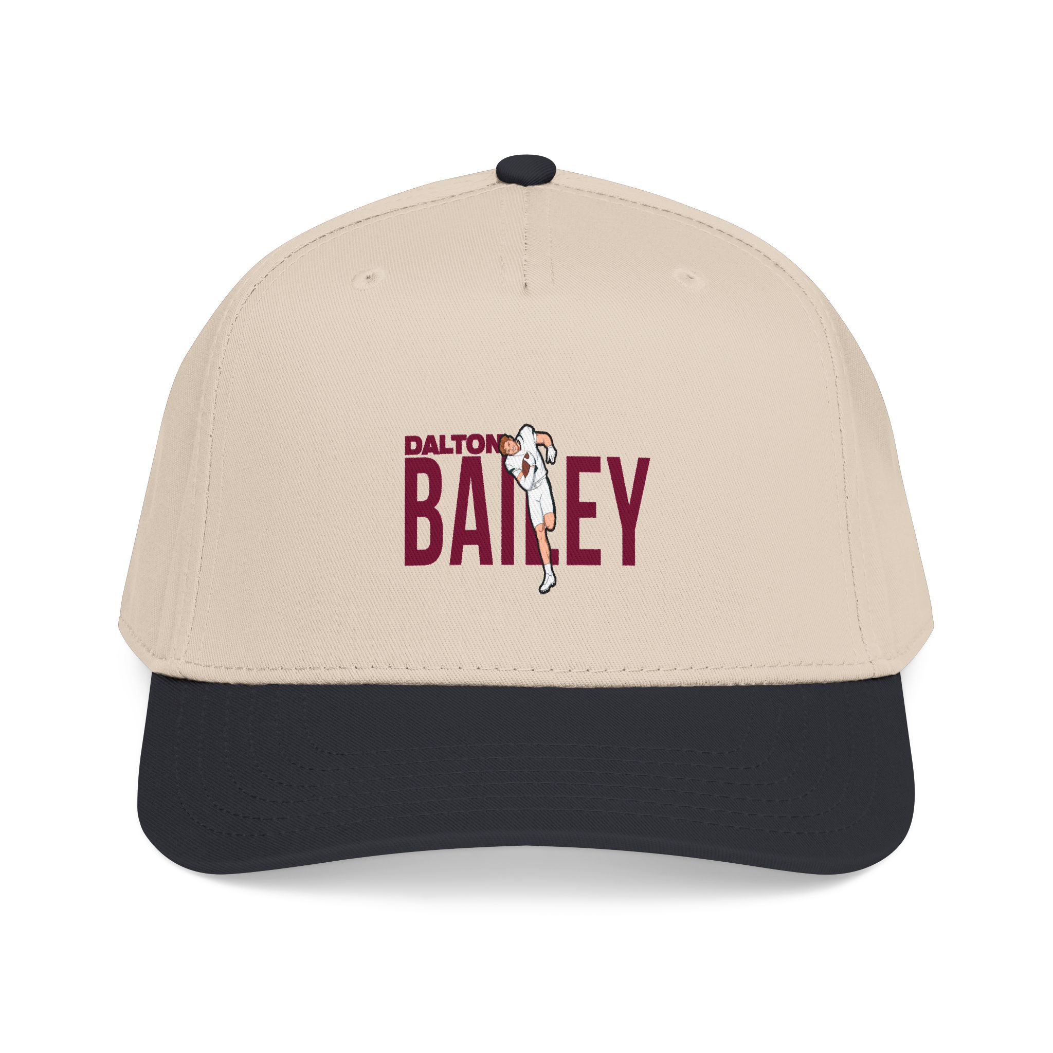 Baseball Cap — character_player_name in Black / Natural