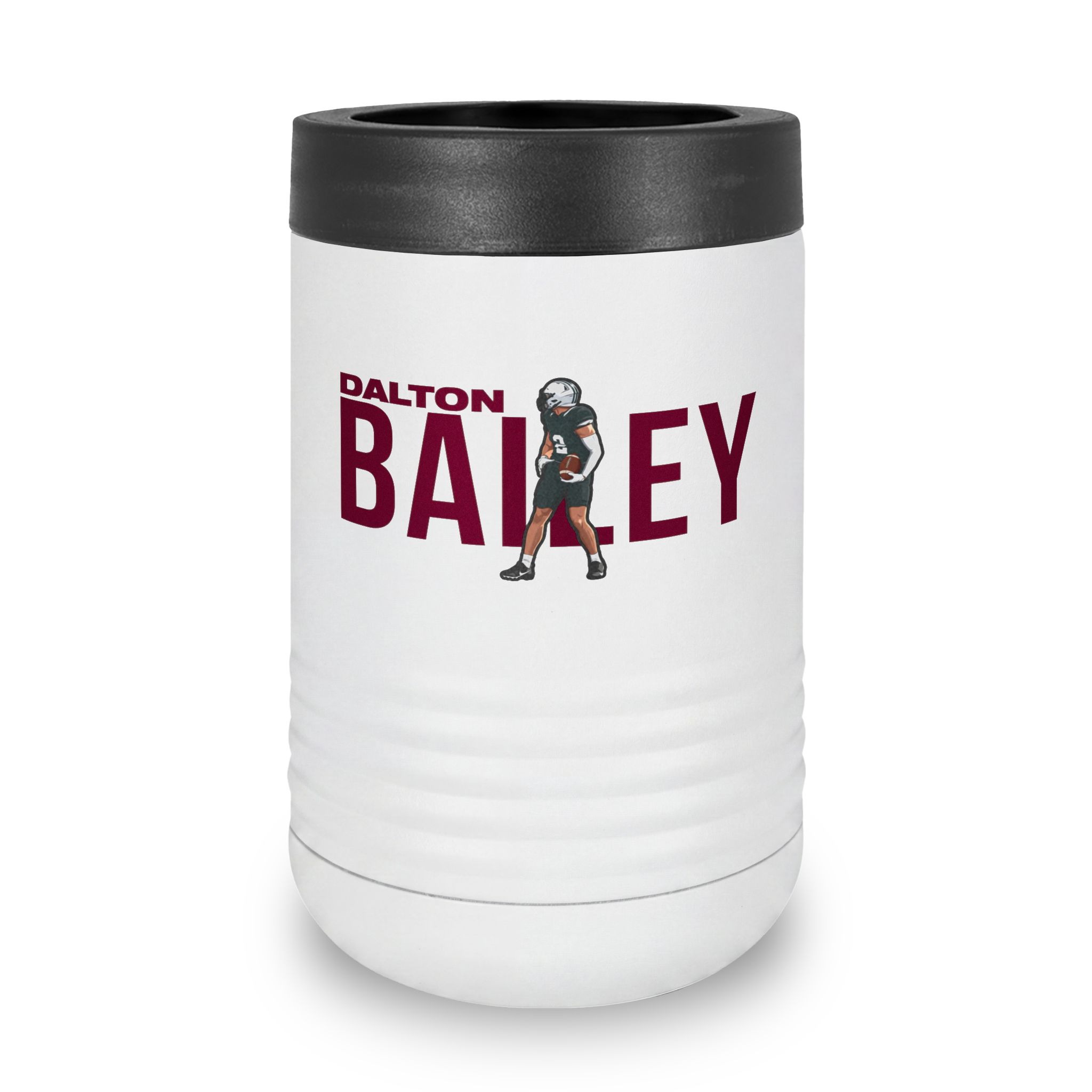 Stainless Can Cooler — character_player_name in White