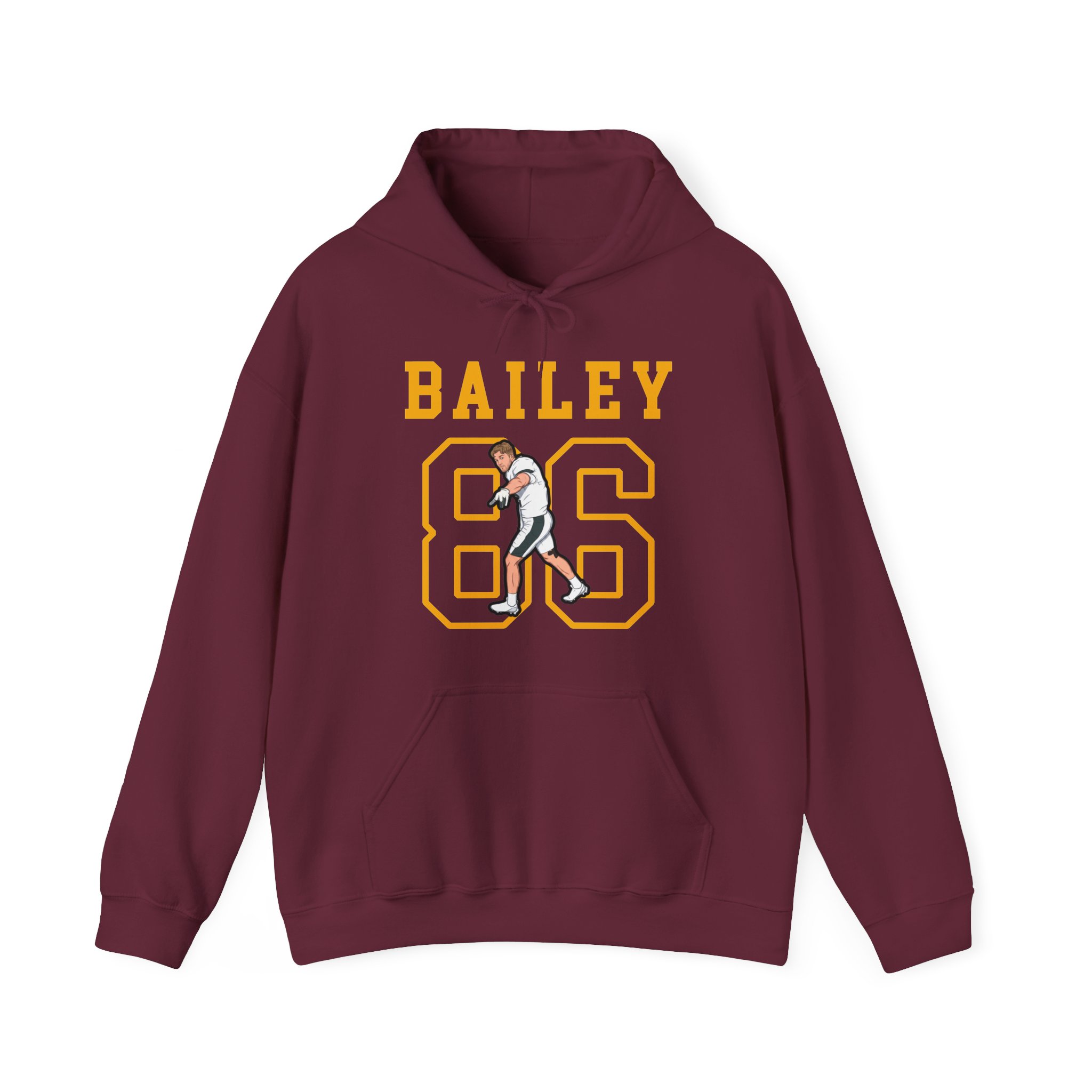 Hoodie — character_shirsey in Maroon