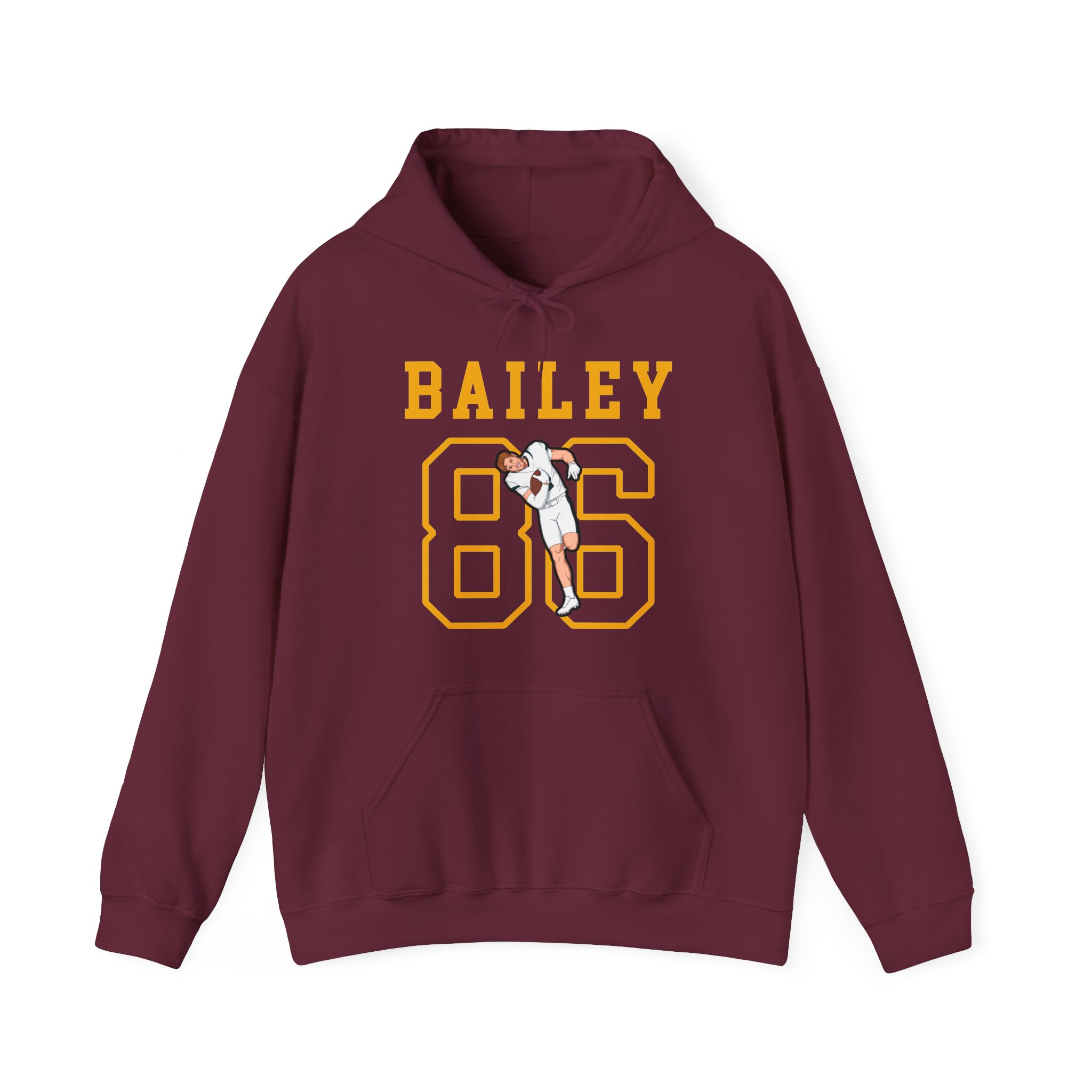 Hoodie — character_shirsey in Maroon