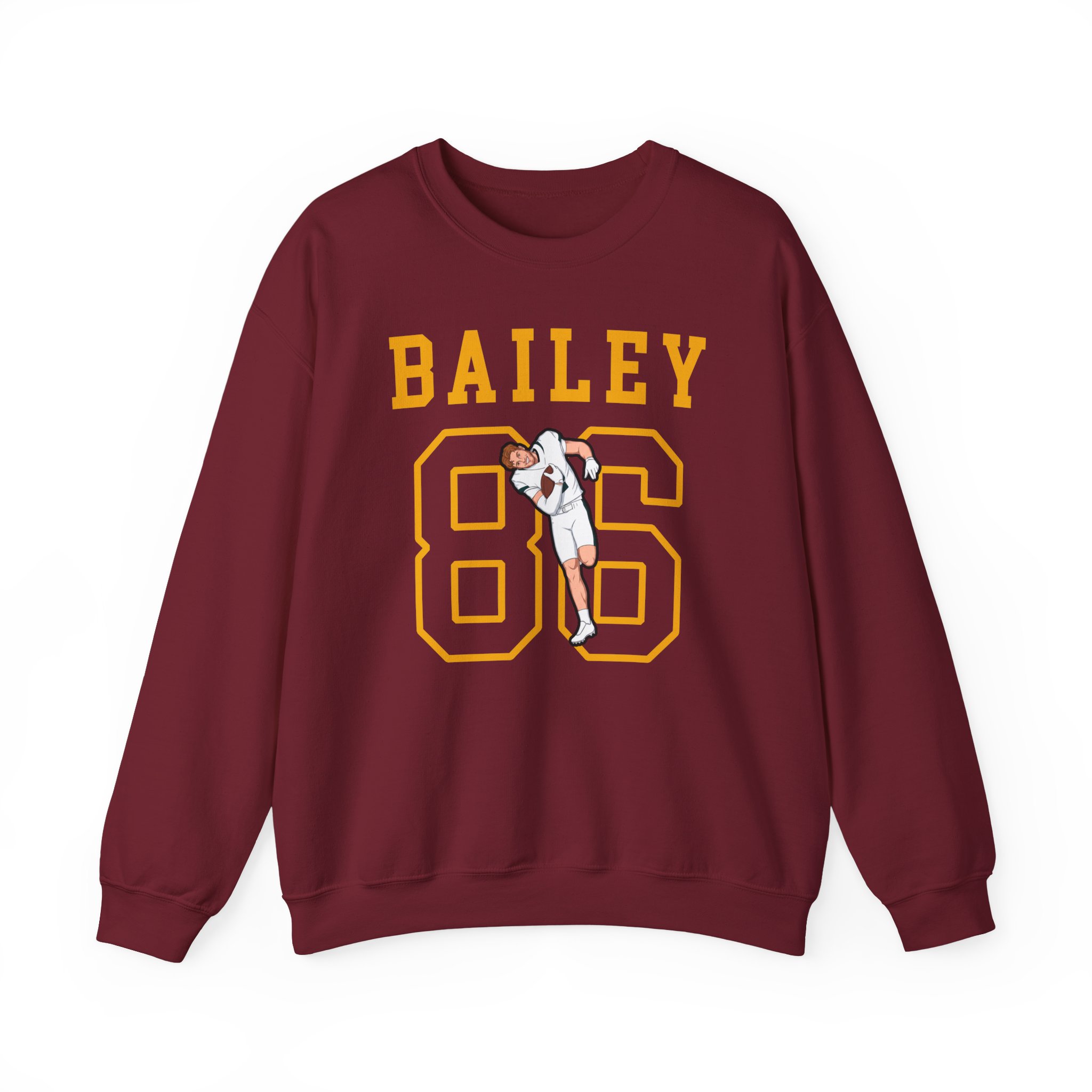Crewneck Sweatshirt — character_shirsey in Garnet