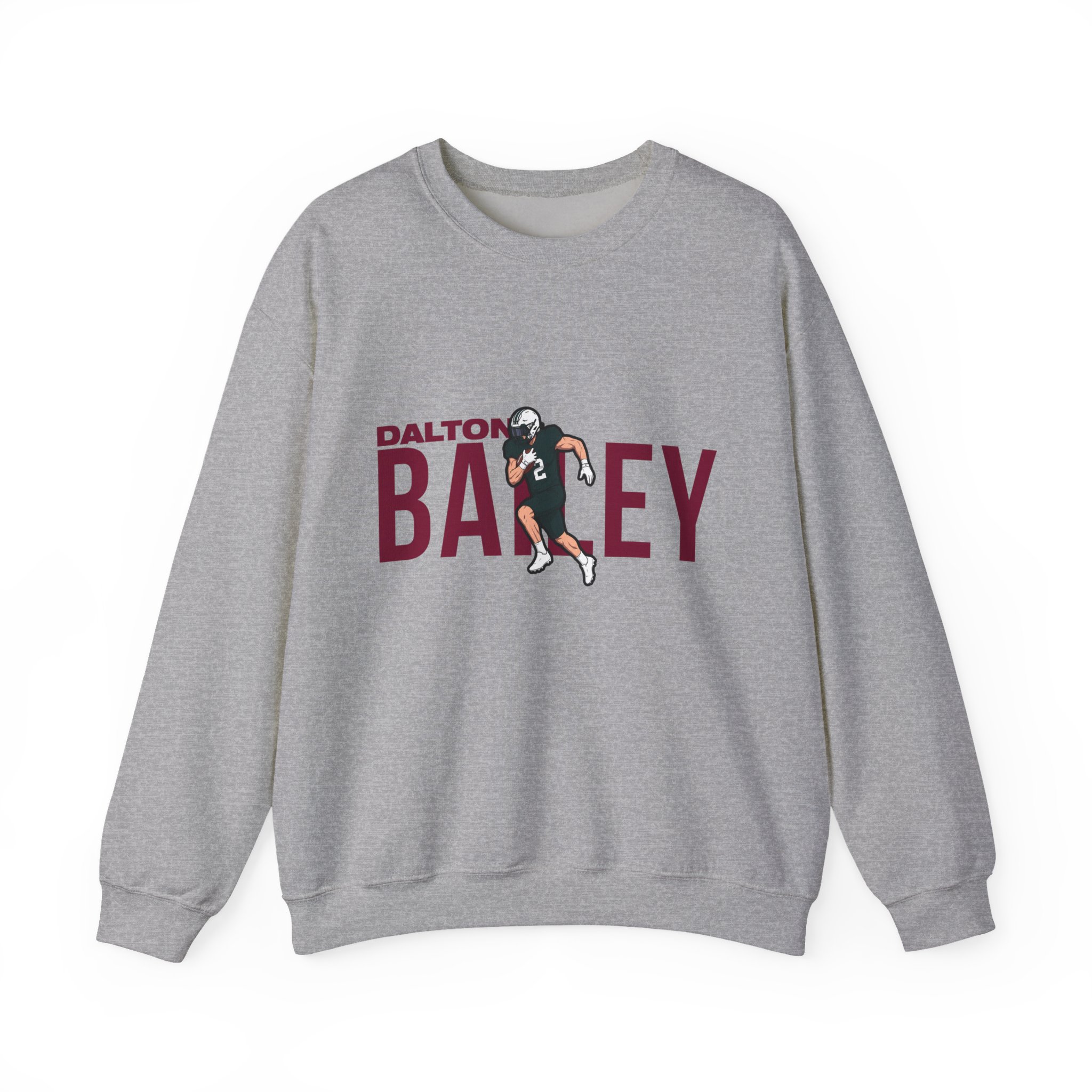 Crewneck Sweatshirt — character_player_name in Grey