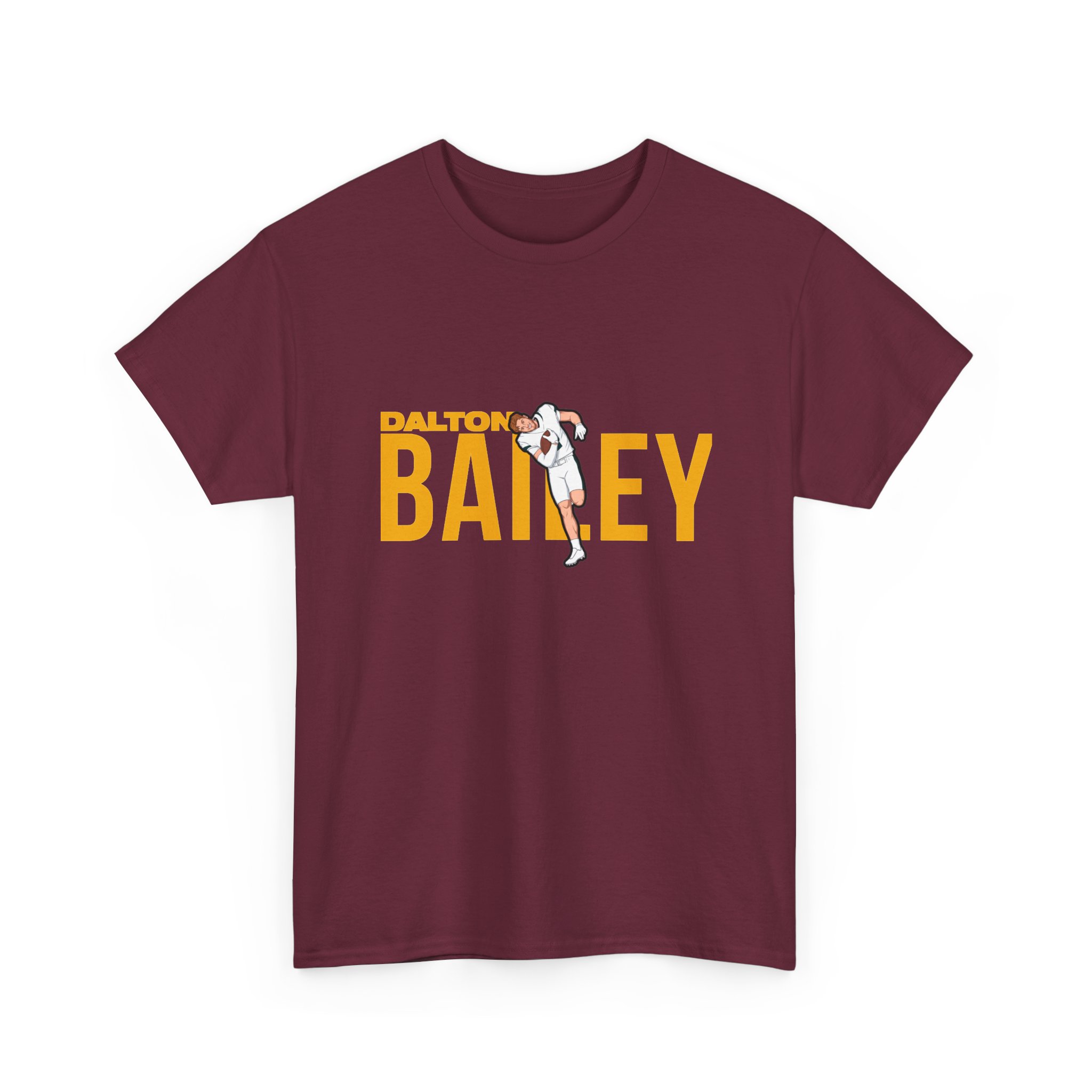 Tee — character_player_name in Maroon