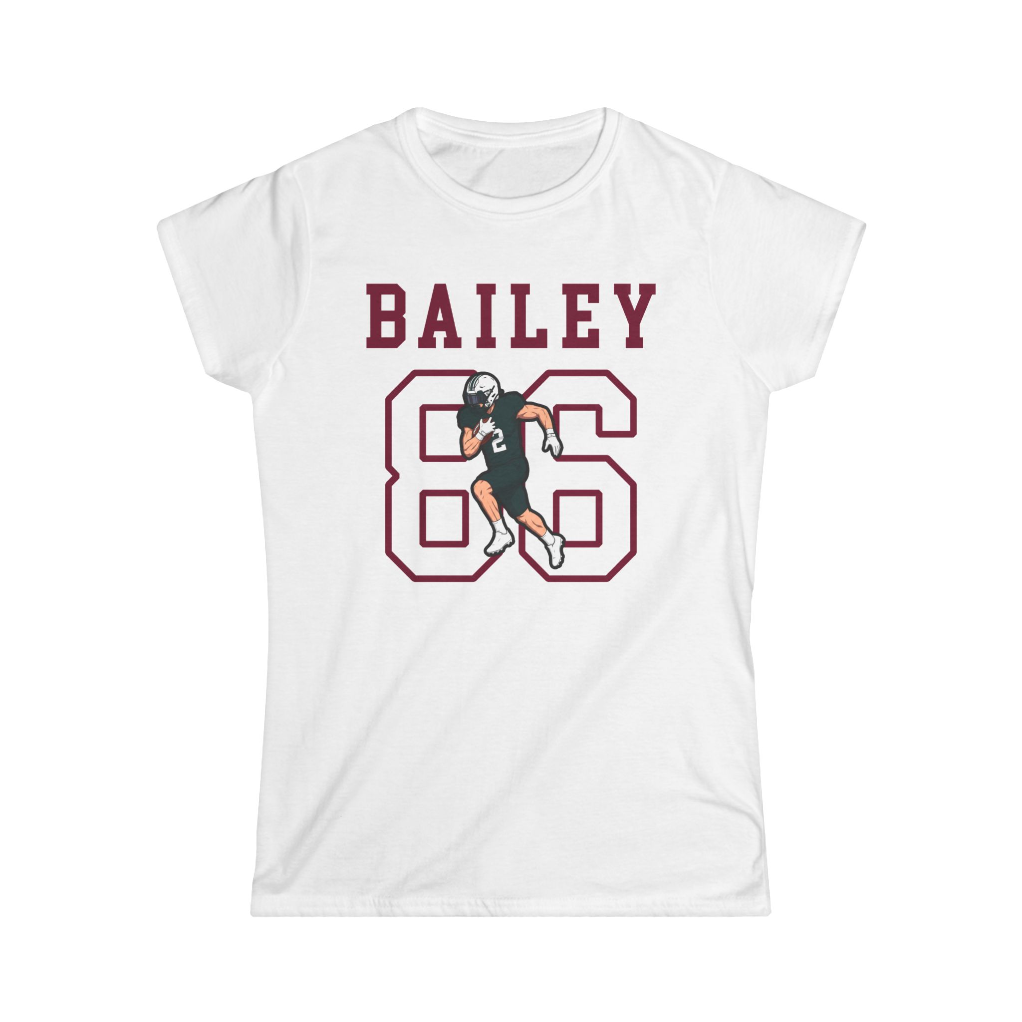 Women's Softstyle Tee — character_shirsey in White