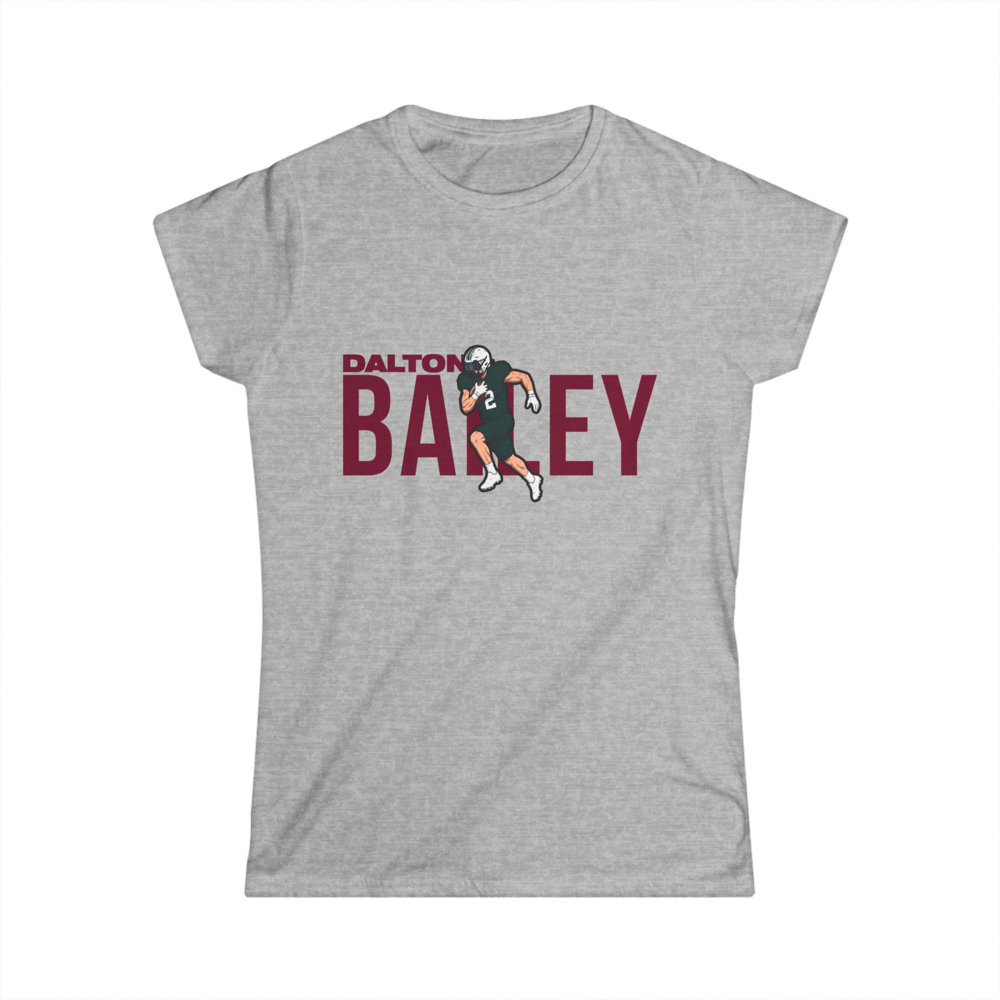 Women's Softstyle Tee — character_player_name in Grey