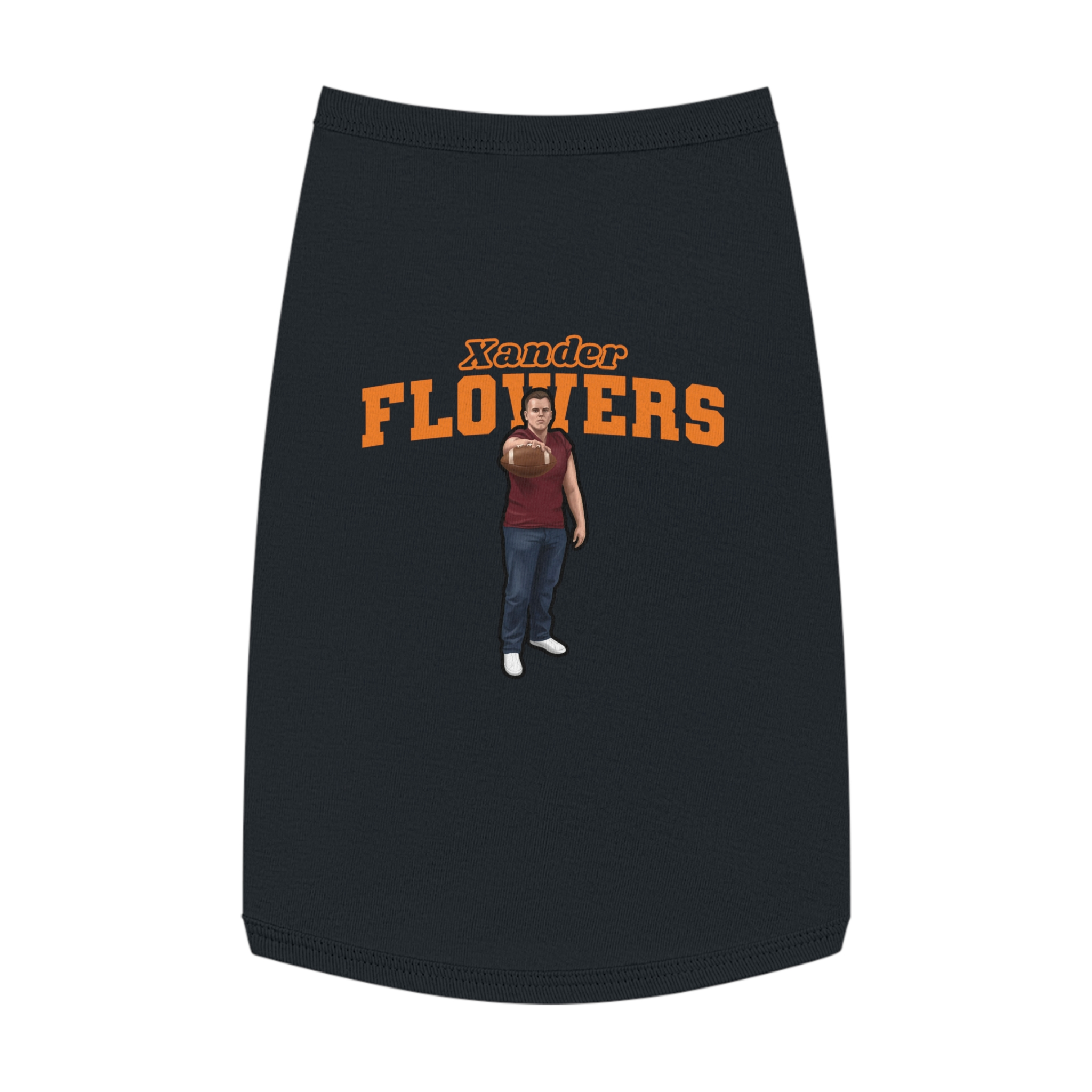 Pet Tank Top — character_name_arch in Black
