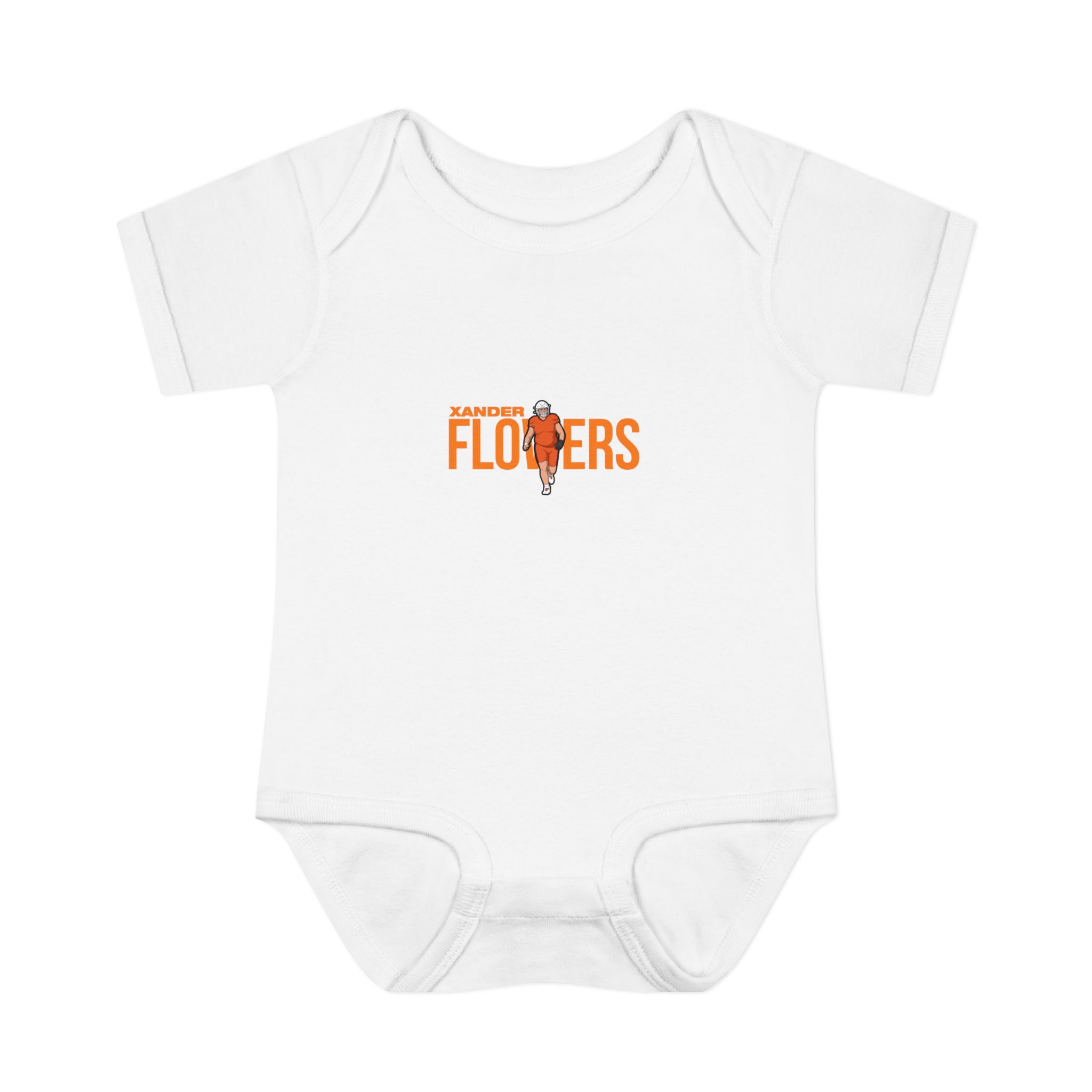 Baby Onesie — character_player_name in White
