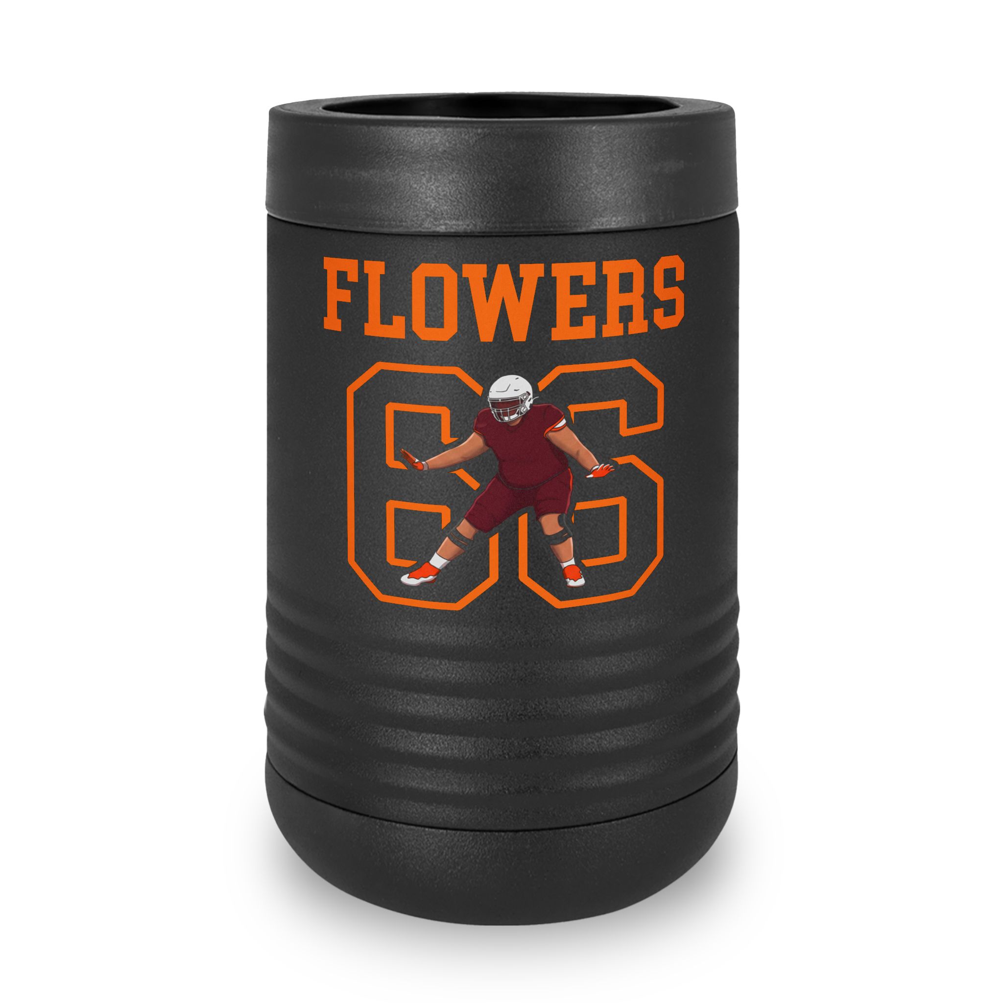 Stainless Can Cooler — character_shirsey in Black