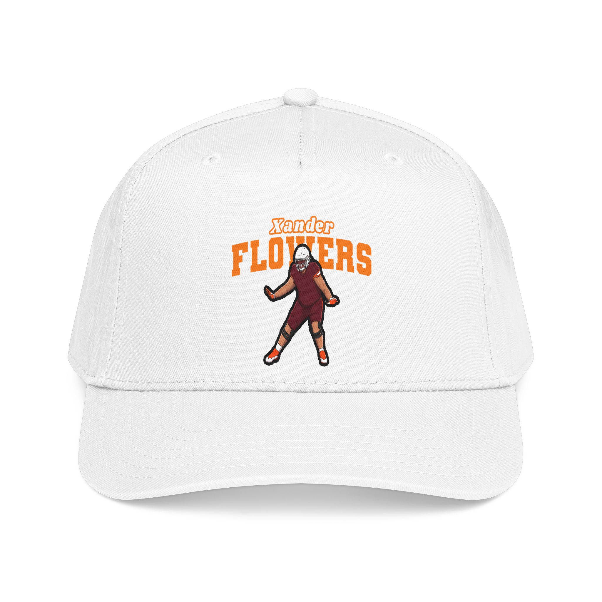 Baseball Cap — character_name_arch in White