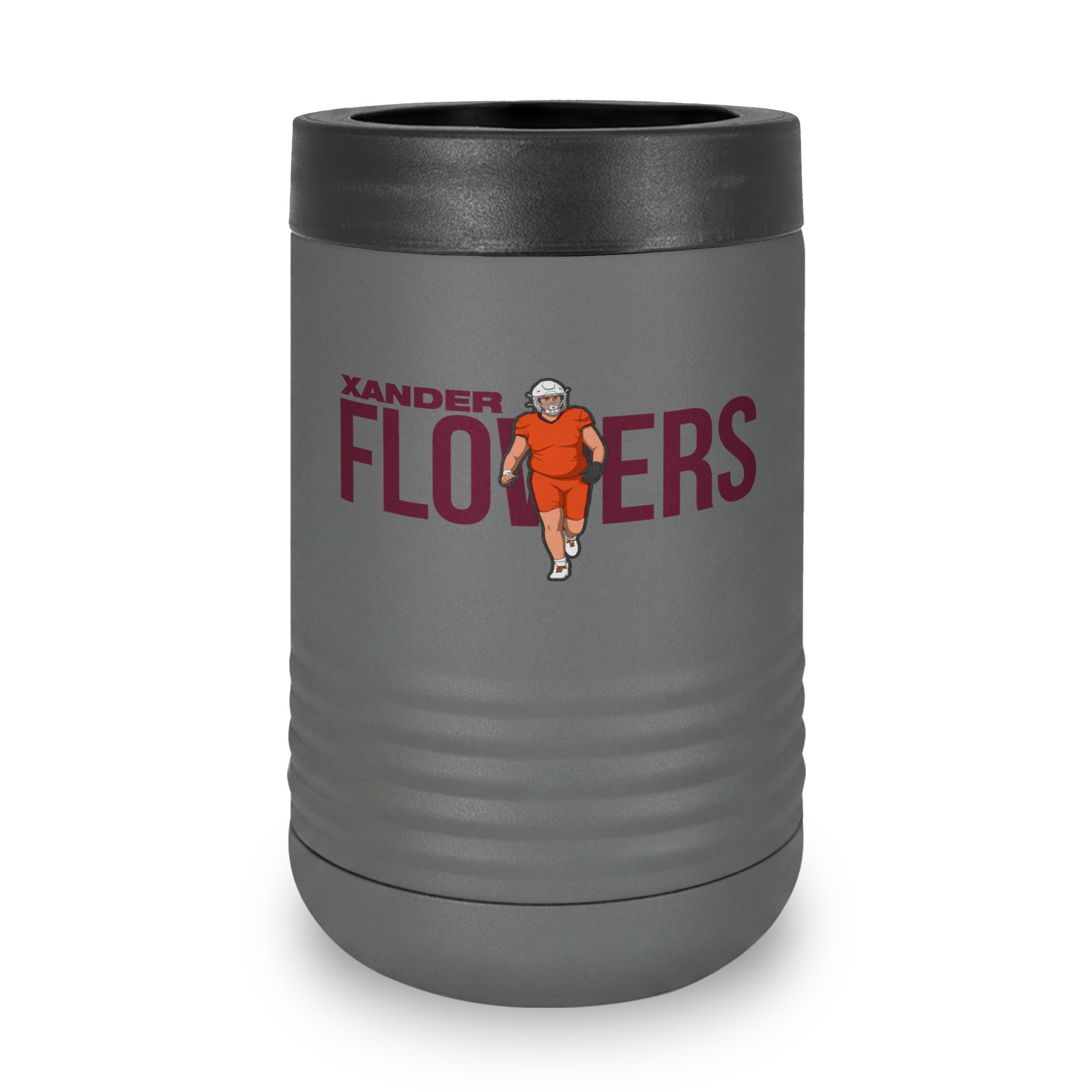 Stainless Can Cooler — character_player_name in Grey