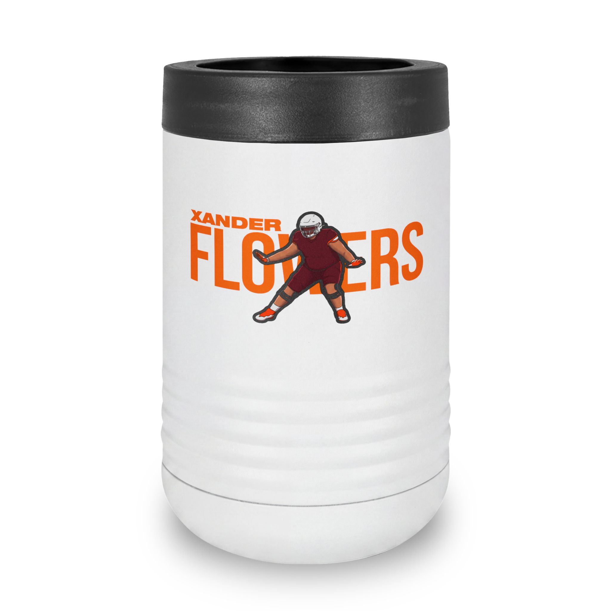 Stainless Can Cooler — character_player_name in White
