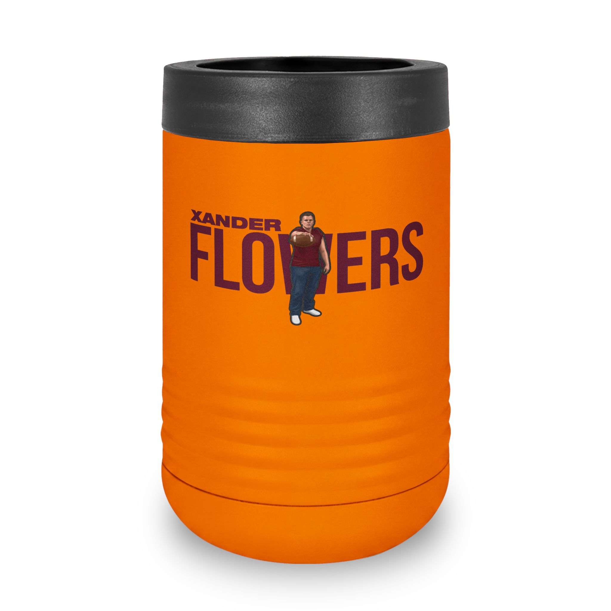 Stainless Can Cooler — character_player_name in Orange