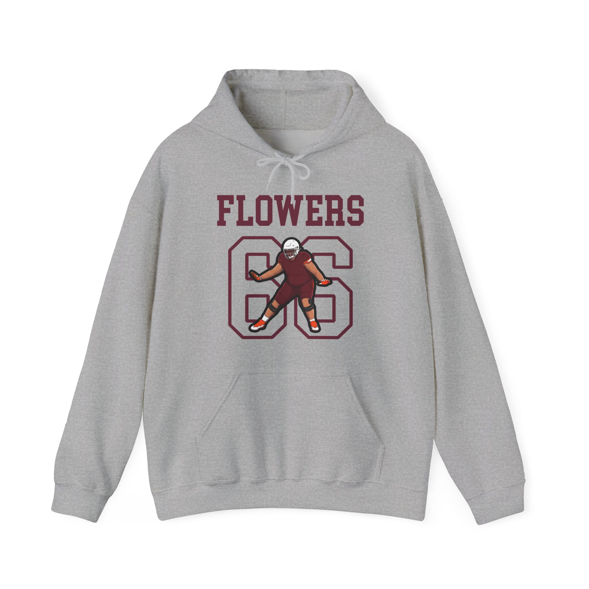 Hoodie — character_shirsey in Grey