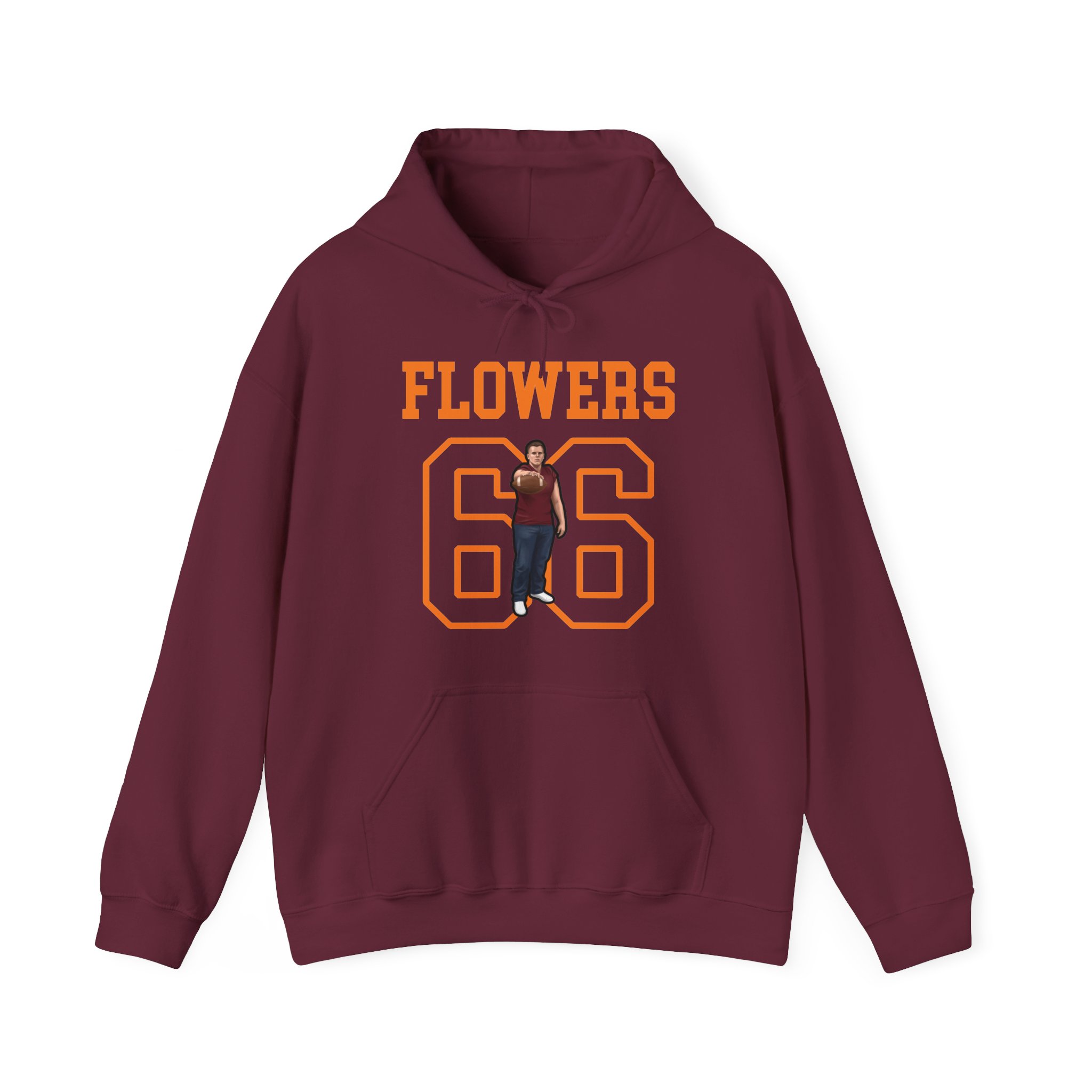 Hoodie — character_shirsey in Maroon