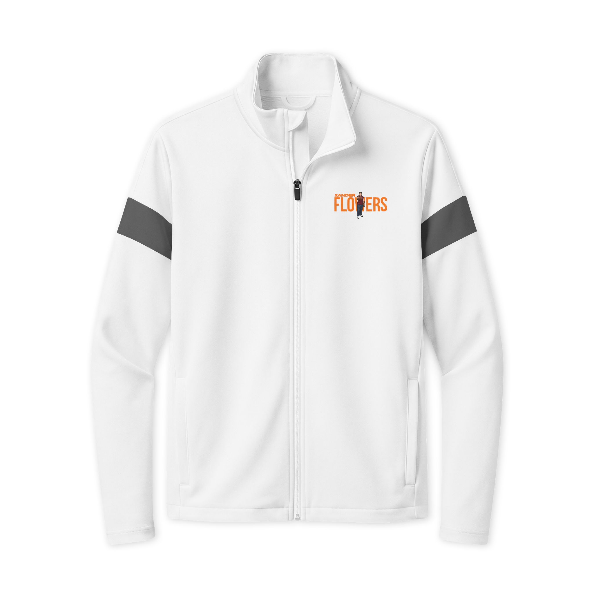 Travel Full-Zip Jacket — character_player_name in White/ Iron Grey
