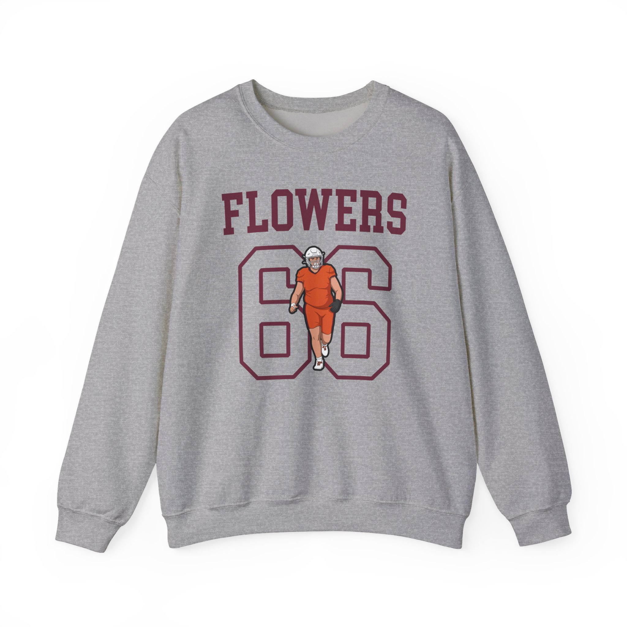 Crewneck Sweatshirt — character_shirsey in Grey