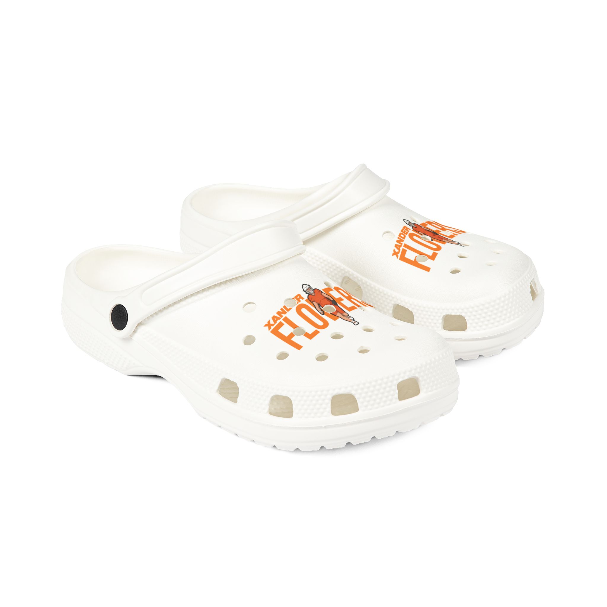 Rubber Clogs — character_player_name in White