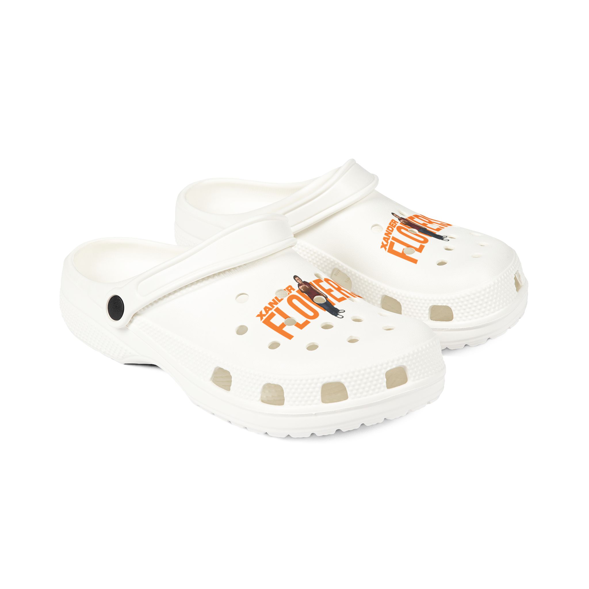 Rubber Clogs — character_player_name in White