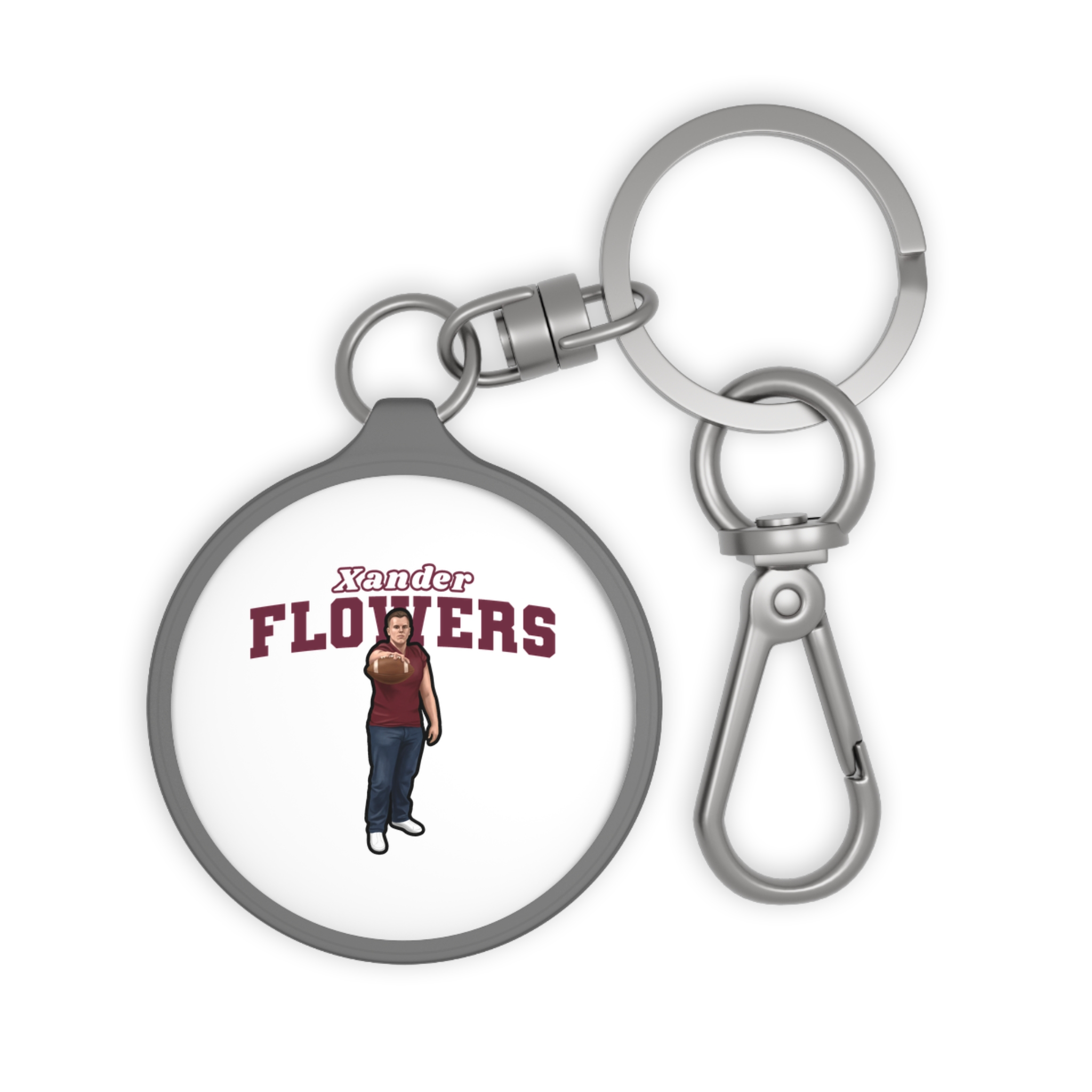 Keychain — character_name_arch in Grey