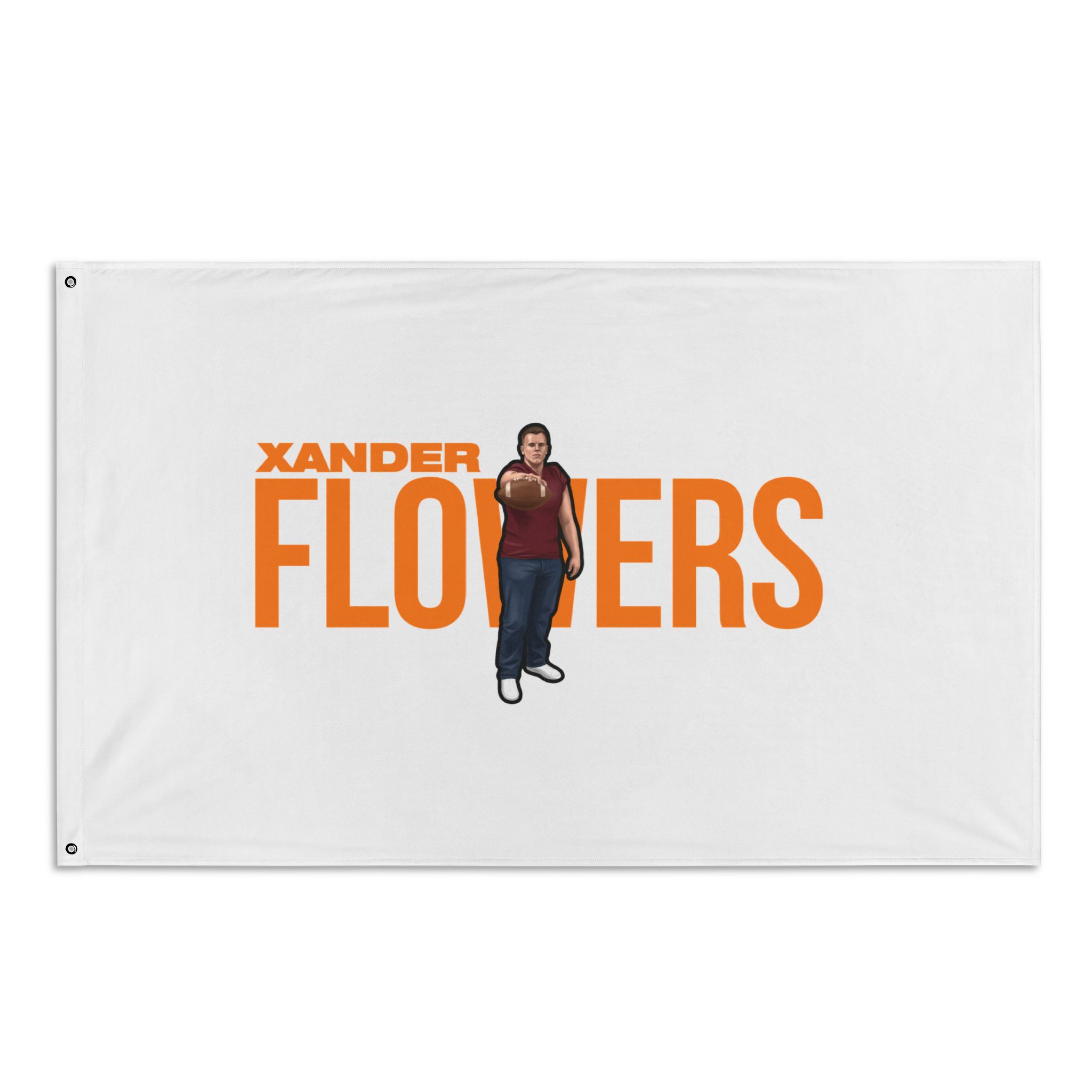Flag (35 × 56 in) — character_player_name in Classic