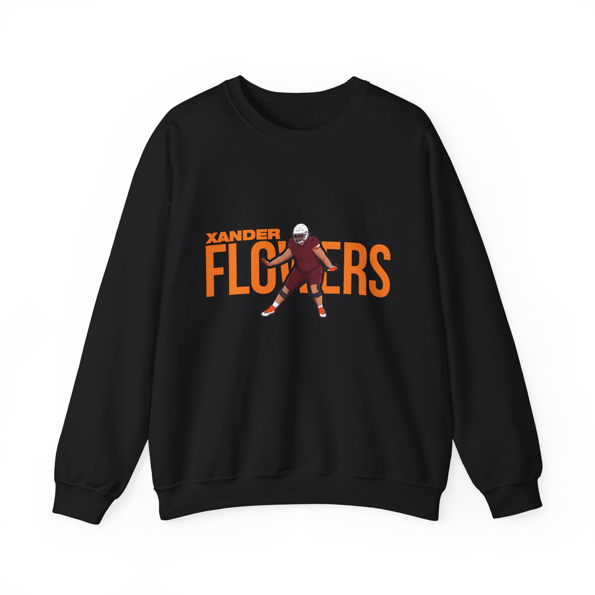 Crewneck Sweatshirt — character_player_name in Black