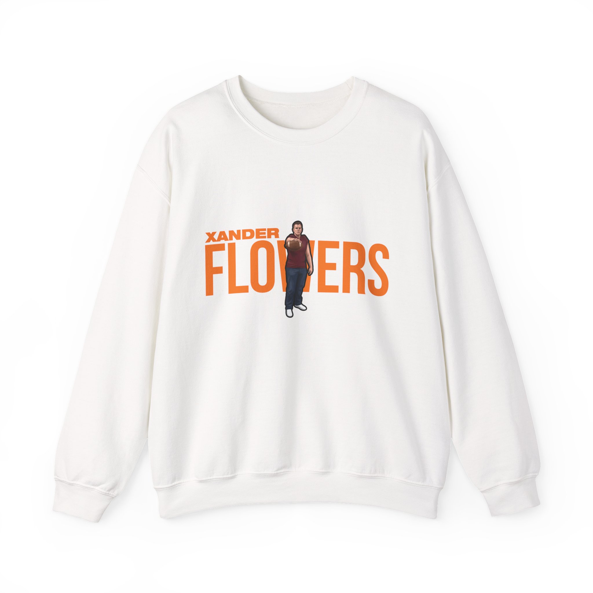 Crewneck Sweatshirt — character_player_name in White