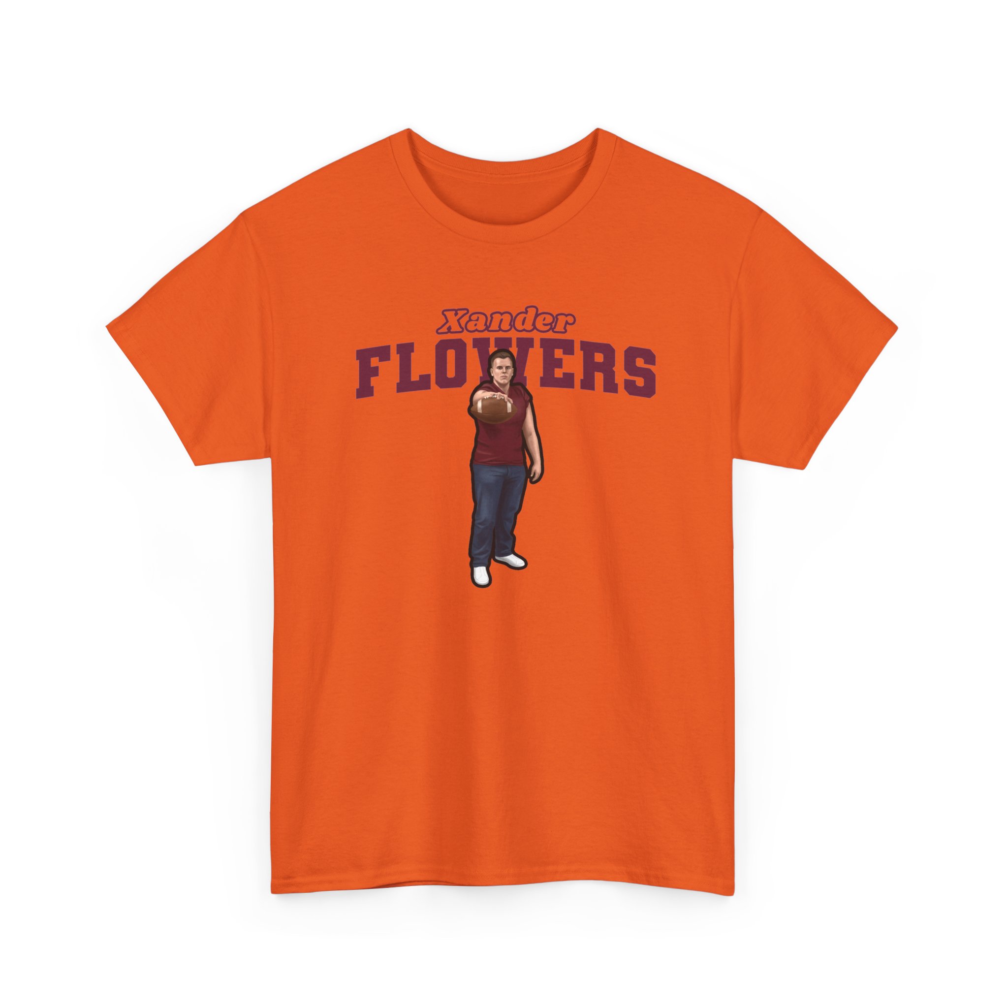 Tee — character_name_arch in Orange