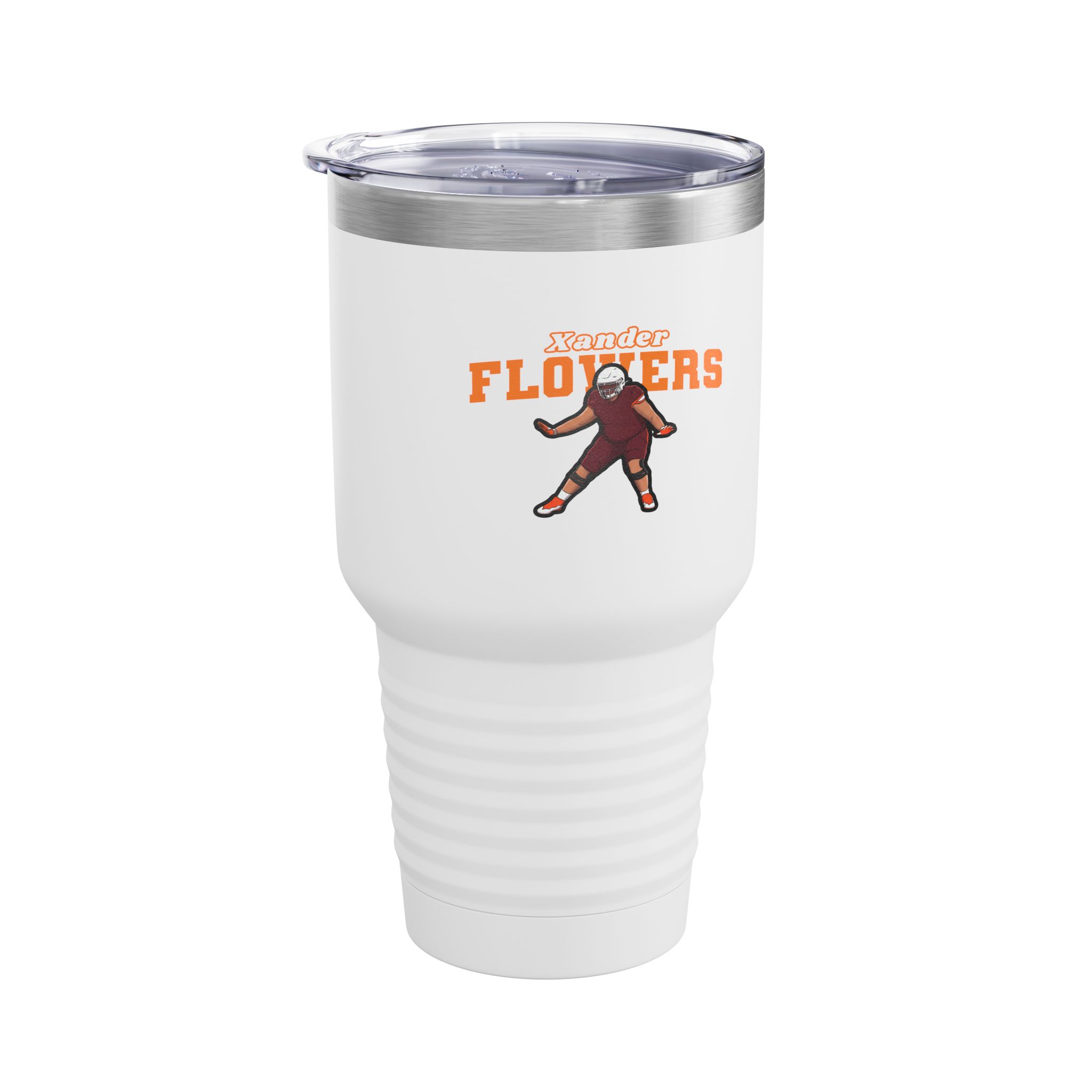 30oz Tumbler — character_name_arch in White