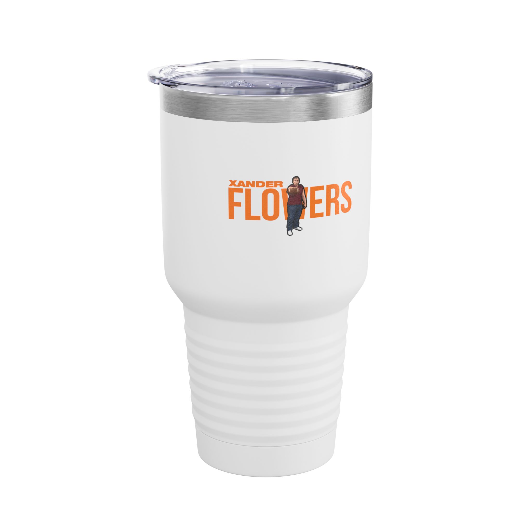 30oz Tumbler — character_player_name in White