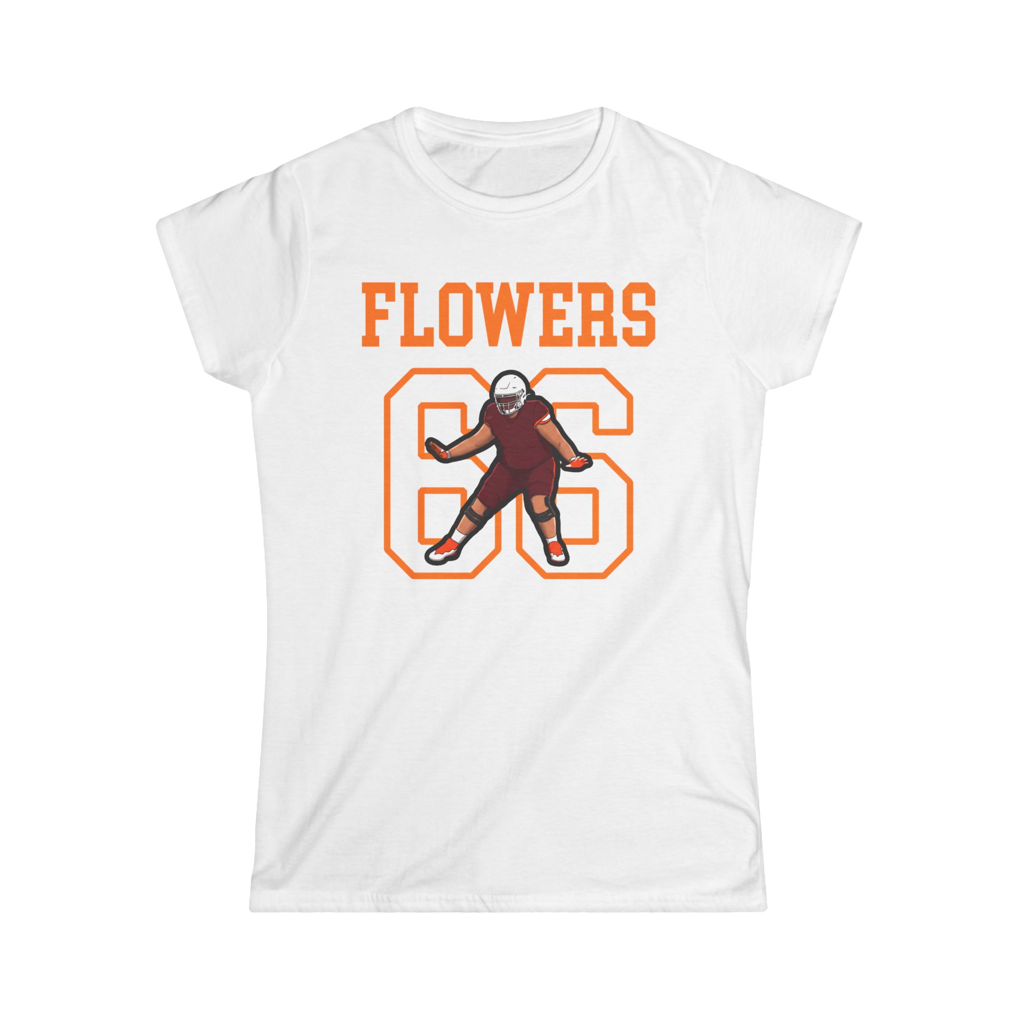 Women's Softstyle Tee — character_shirsey in White