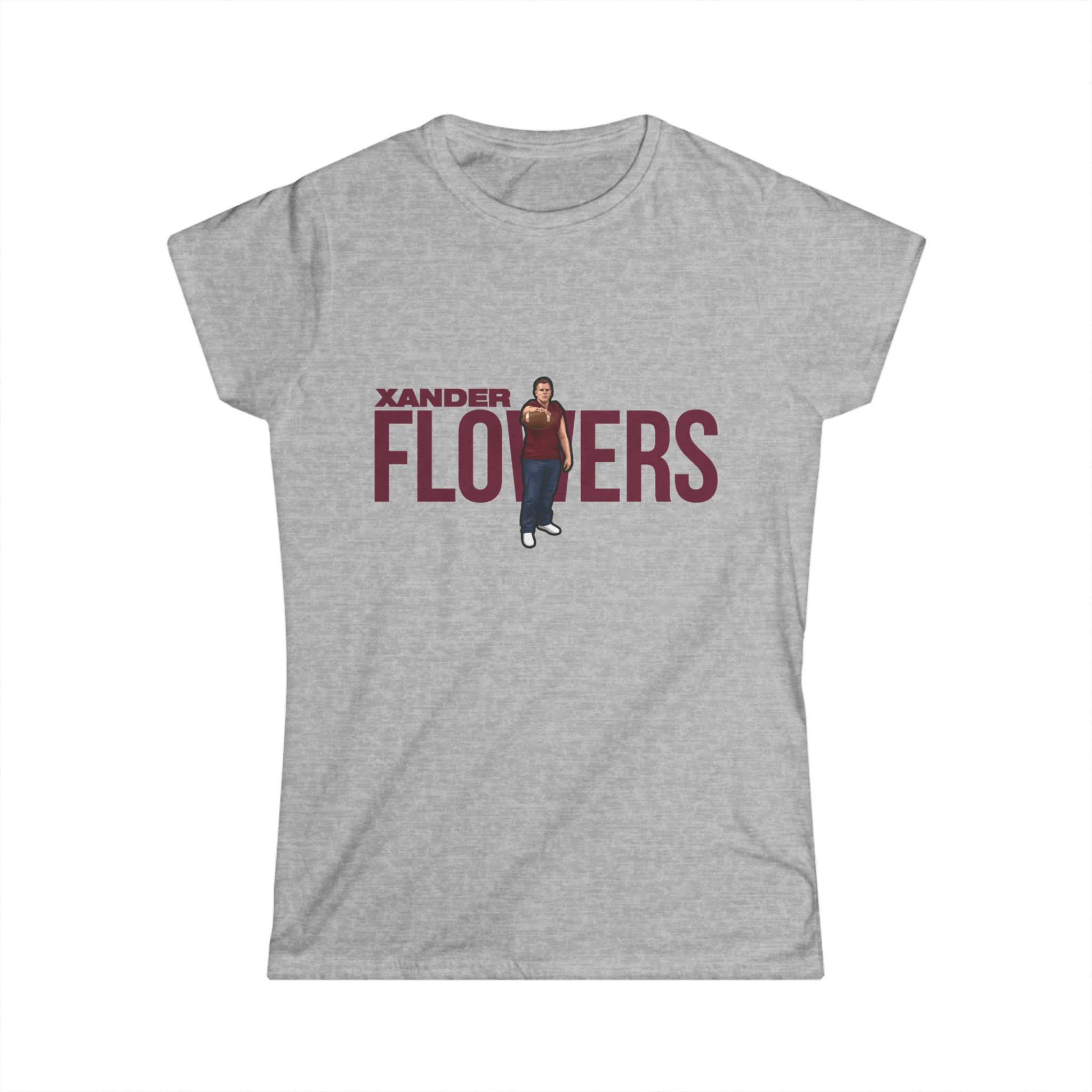 Women's Softstyle Tee — character_player_name in Grey