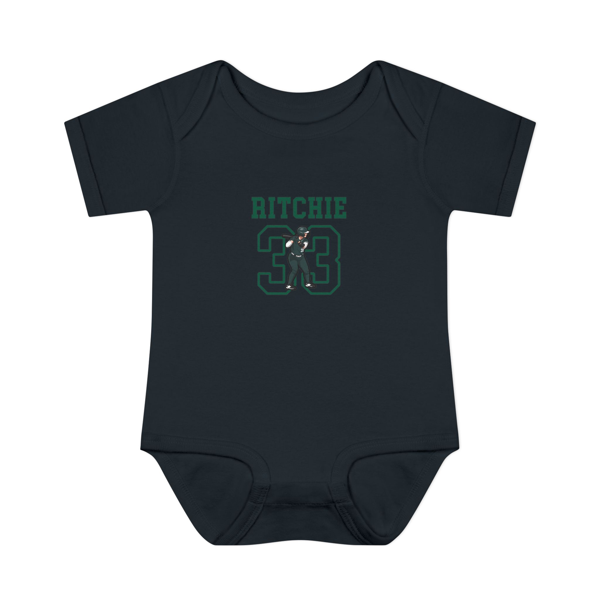 Baby Onesie — character_shirsey in Black